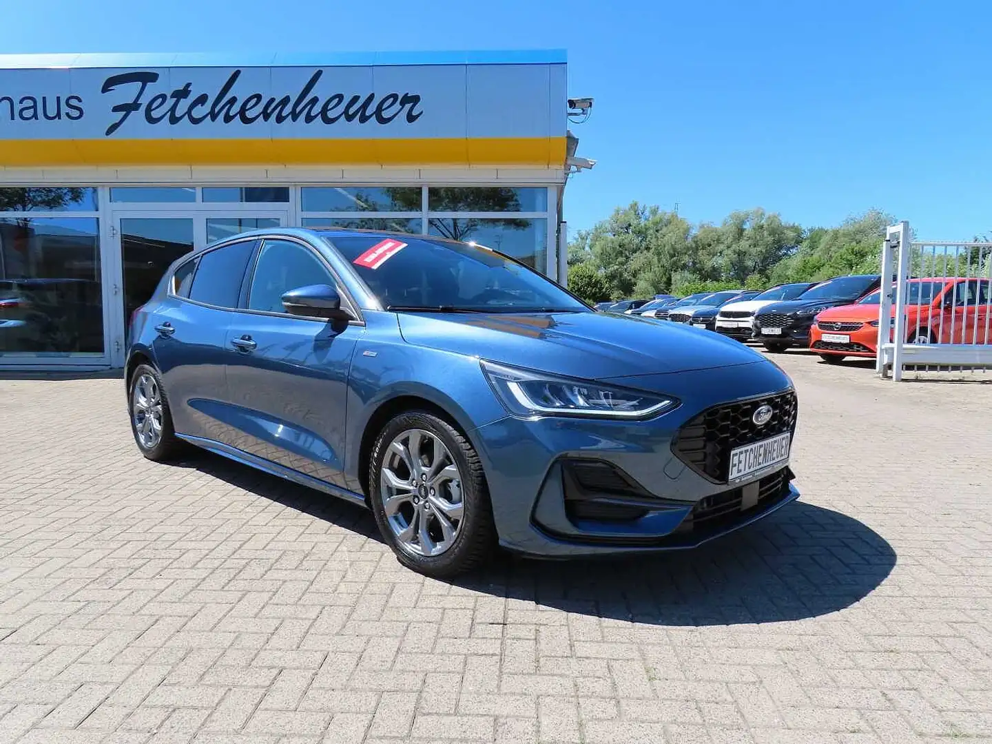 Ford Focus ST-LINE X m. NAVI+LED+RFK+SHZ+TEMP+ALU+GJR Blauw - 1