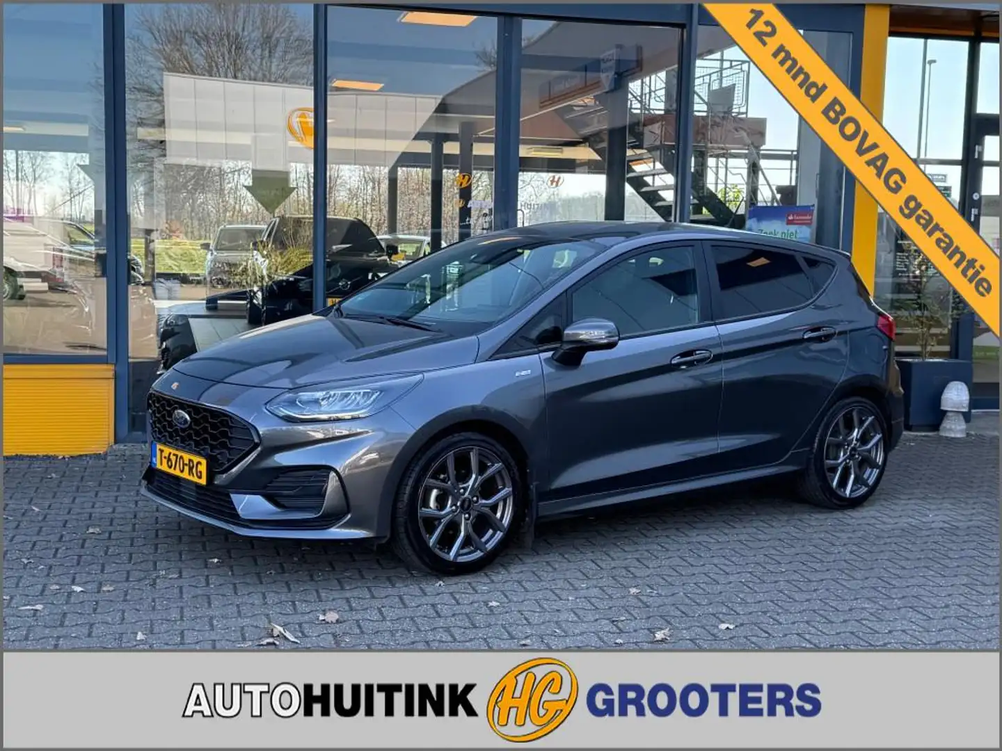 Ford Fiesta 1.0 EcoBoost Hybride ST-Line X - apple/android aut Grijs - 1