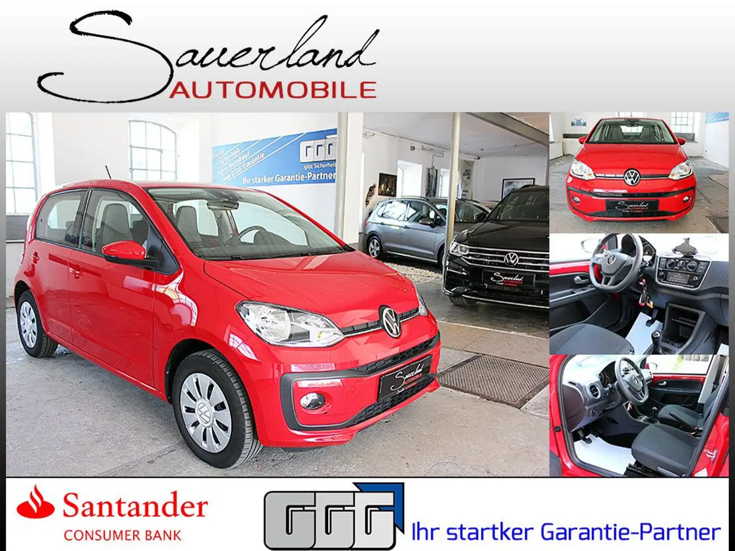 Volkswagen up! Basis KLIMA SHZ Bluetooth DAB+ Rot - 1
