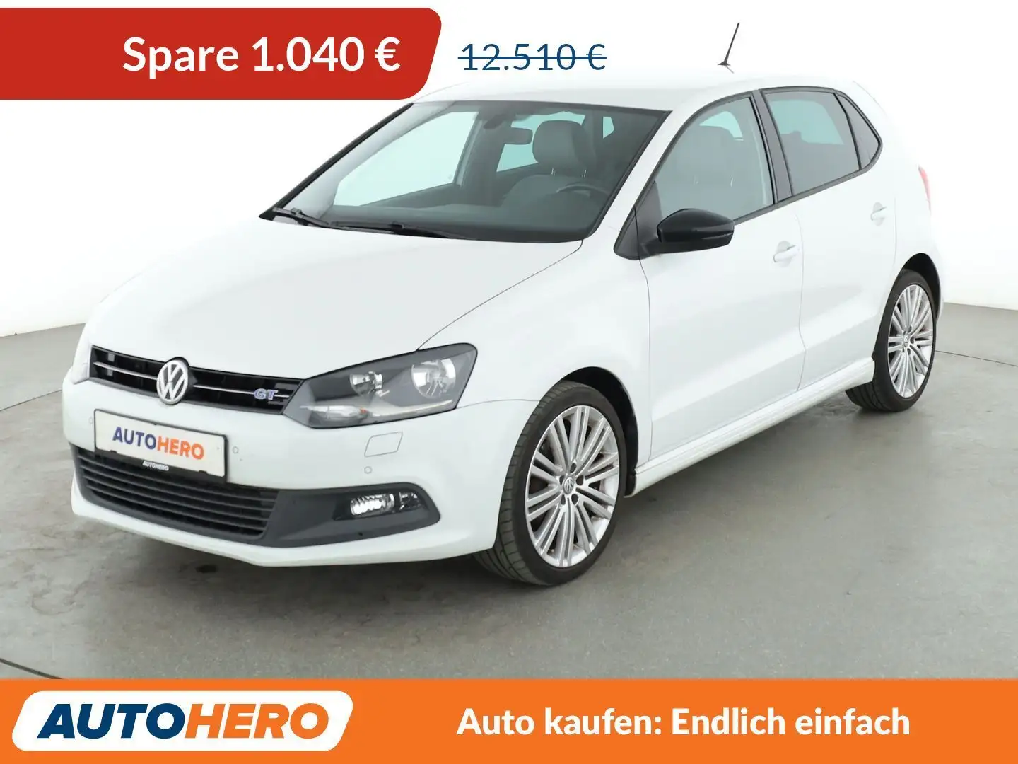 Volkswagen Polo 1.4 TSI ACT BlueGT*PDC*SHZ*BLUETOOTH Weiß - 1
