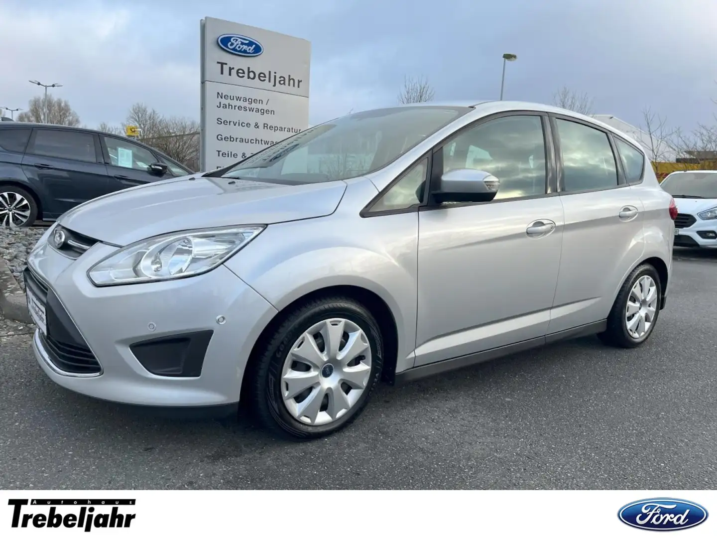 Ford C-Max 1.6 EcoBoost Trend PDC, AHK, SHZ, hzb. WSS Klima Silber - 1