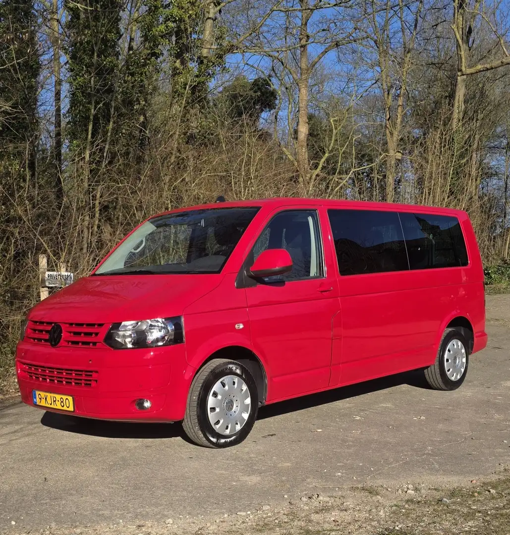 Volkswagen Caddy transporter 2.0 L2H1 Highl. met NAP Rood - 1