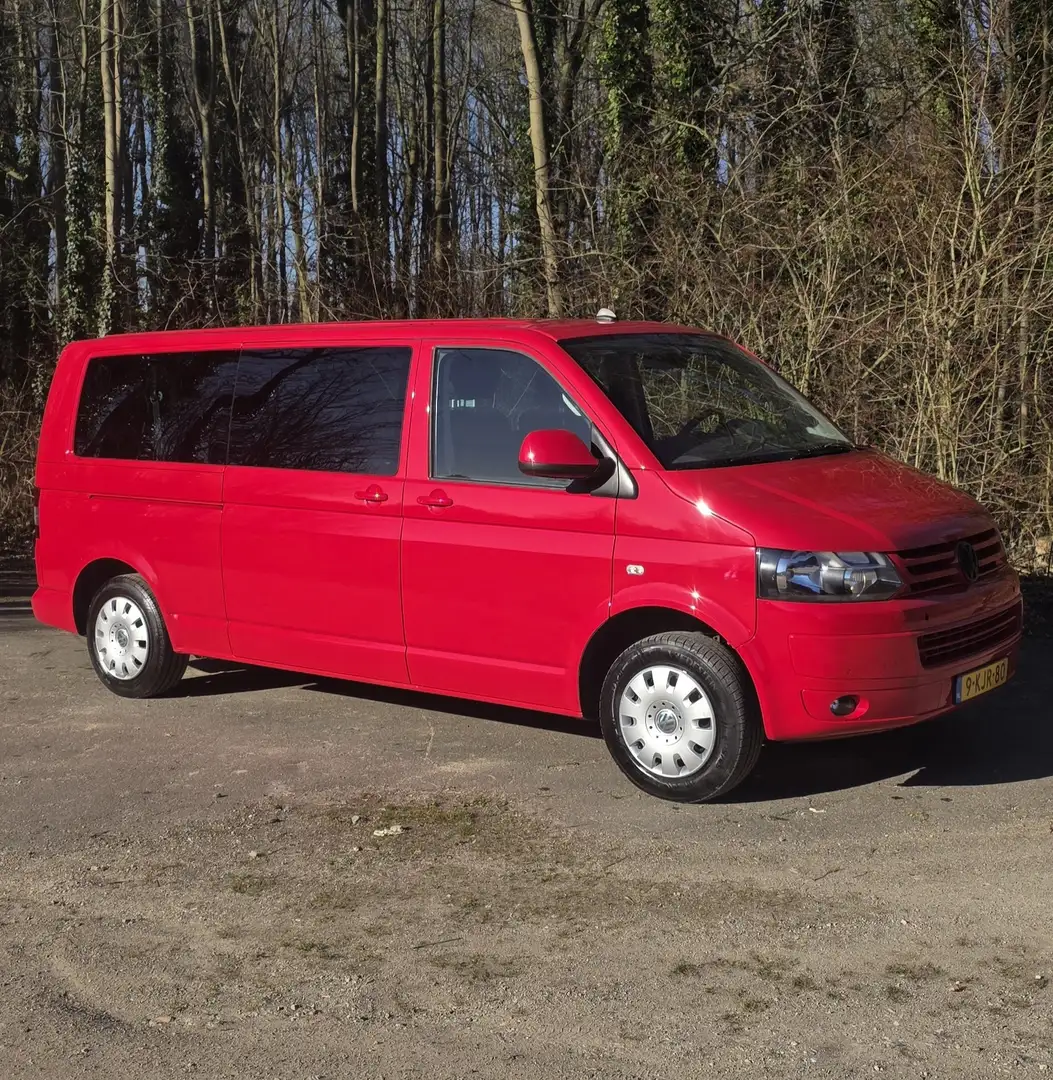Volkswagen Caddy transporter 2.0 L2H1 Highl. met NAP Rood - 2