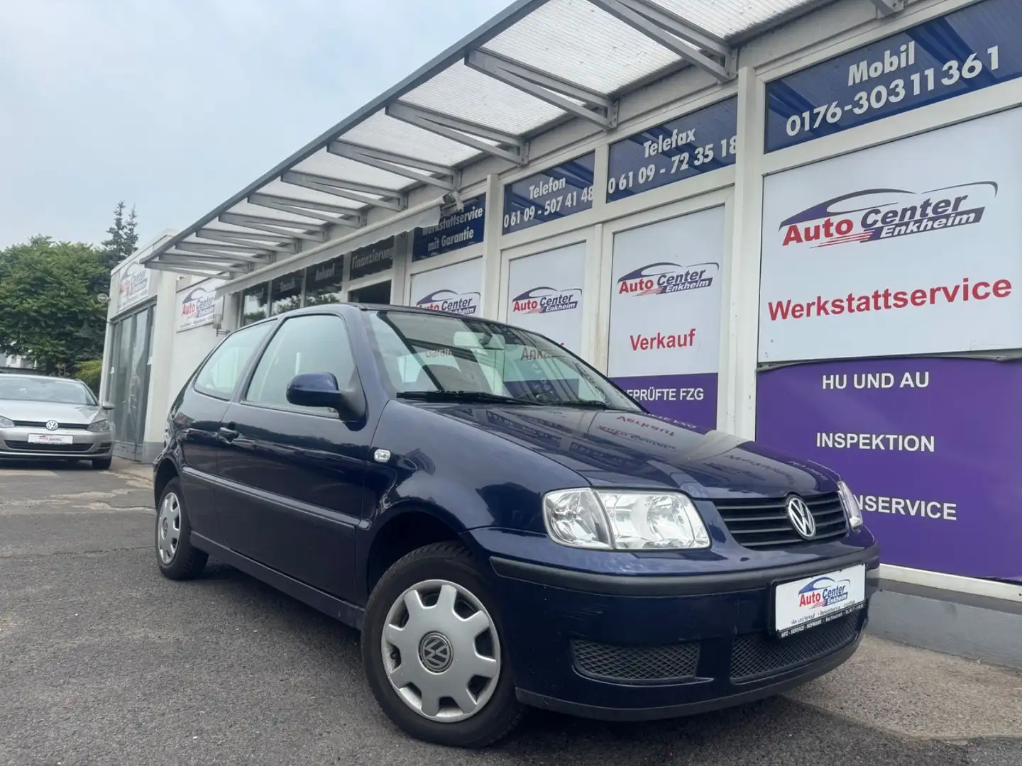 Volkswagen Polo 1.0*1.Hand*Rentnerfzg*Tüv Neu*Voll Service* Bleu - 1