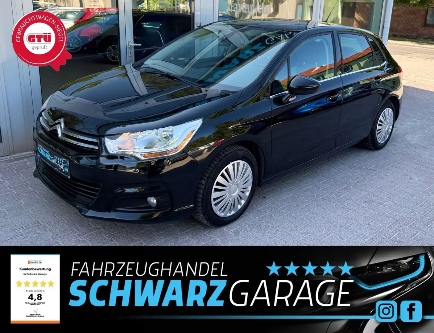 Citroen C4 Lim. Selection*TEMPOMAT*2-Z-KLIMA*SHZ* Schwarz - 1