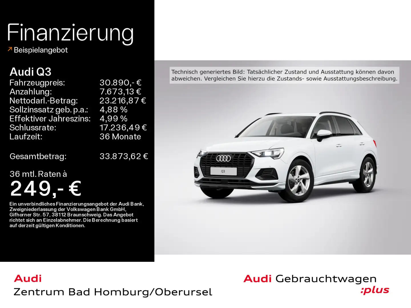 Audi Q3 SUV advanced 35 TFSI*Optikpaket*Einparkhilfe* Weiß - 1