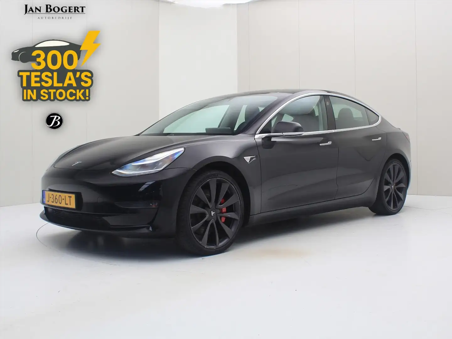 Tesla Model 3 Performance AWD 486pk 75 kWh [ AUTOPILOT+530KM WLT Zwart - 1