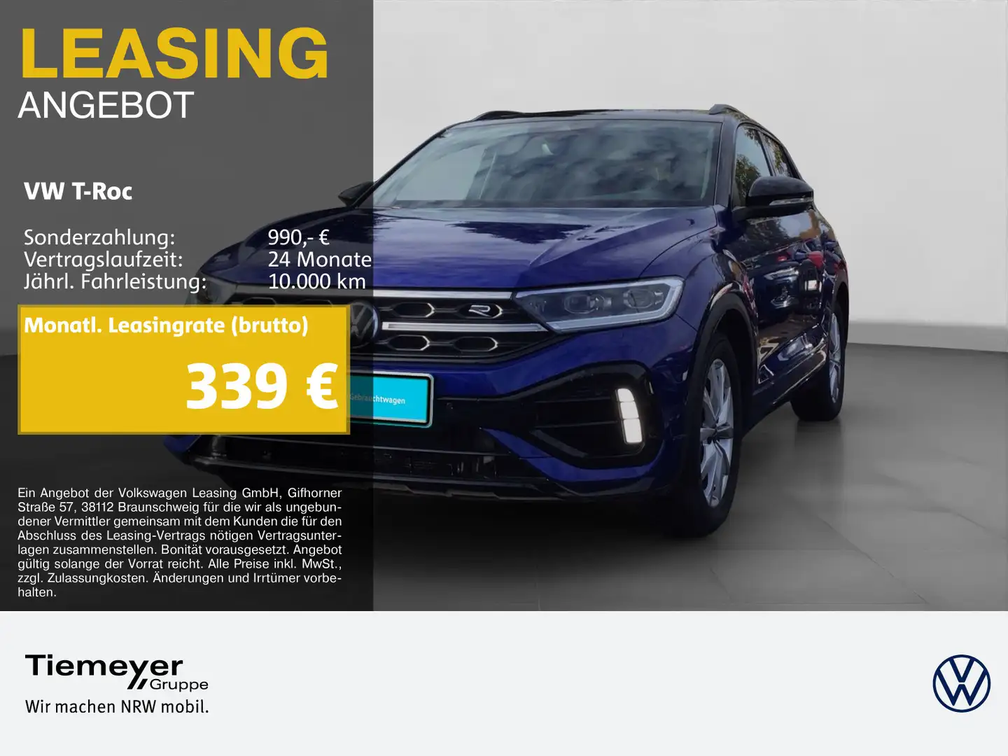 Volkswagen T-Roc 4M R NP68 AKROPOVIC LEDER PANO LM19 Blau - 1