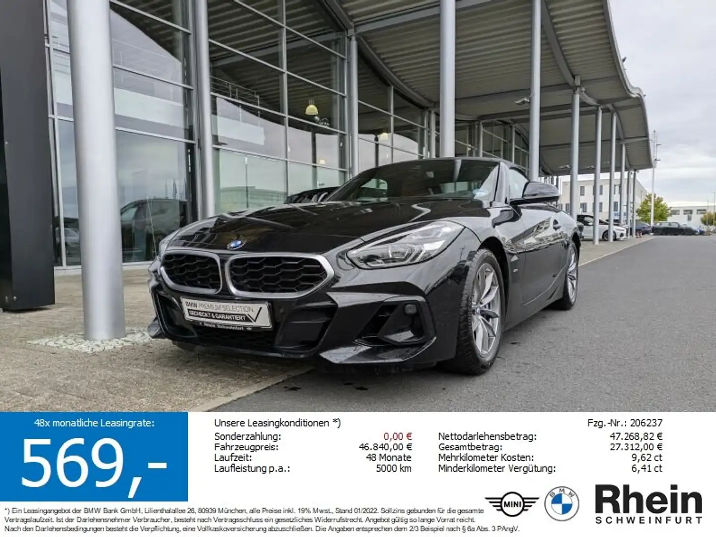 BMW Z4 sDrive20i M Sport Leder. HeadUp. Park.Ass. Schwarz - 1