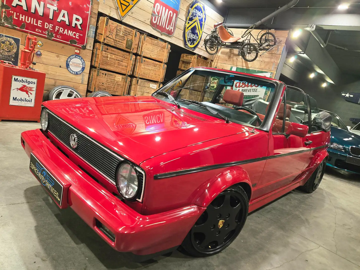 Volkswagen Golf Cabriolet 1.8 GLI AVEC BEAUCOUP DE CARACTERE & 129.000 km Rouge - 1