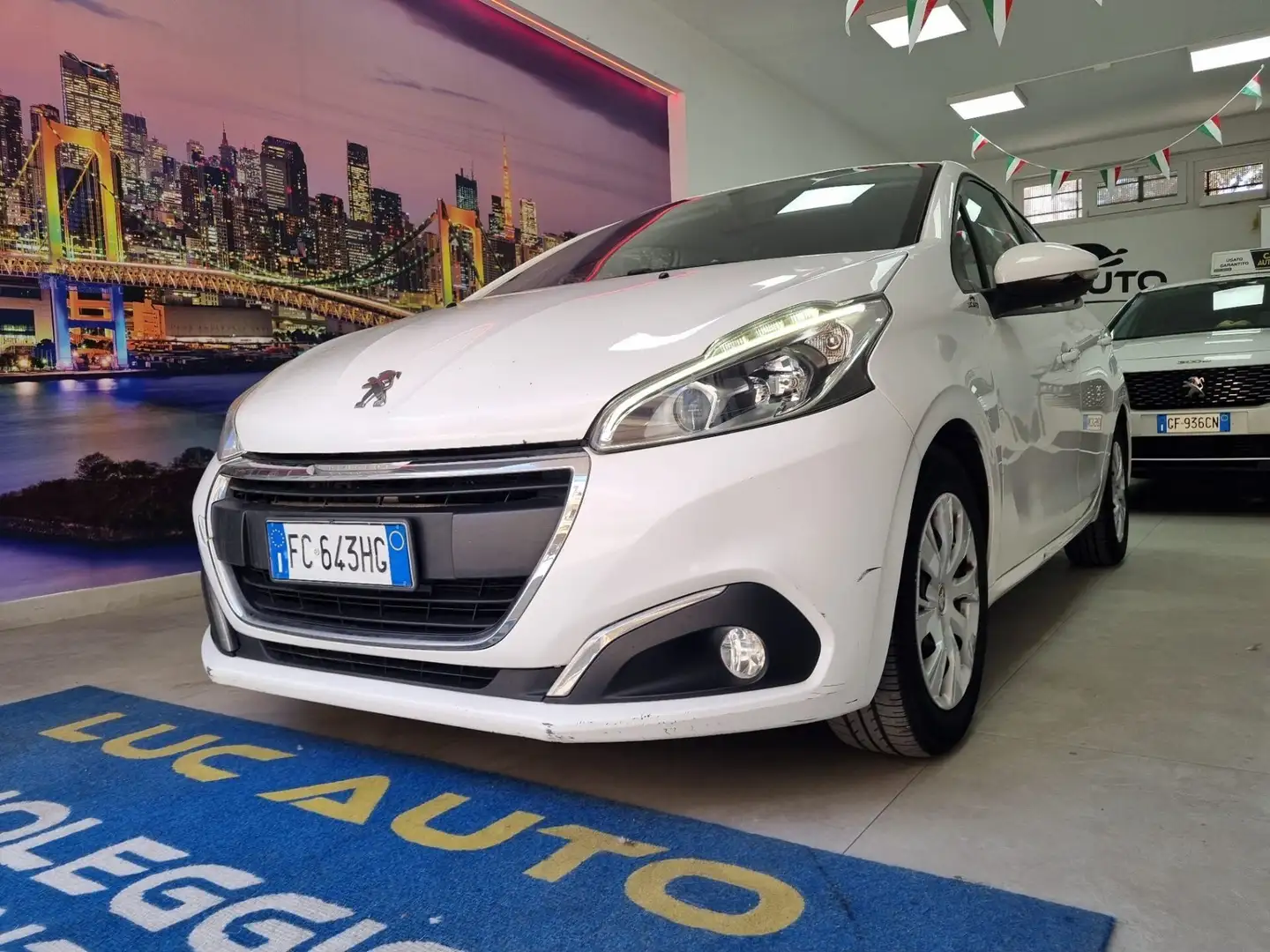 Peugeot 208 208 5p 1.6 bluehdi autocarro 4 posti Blanc - 1