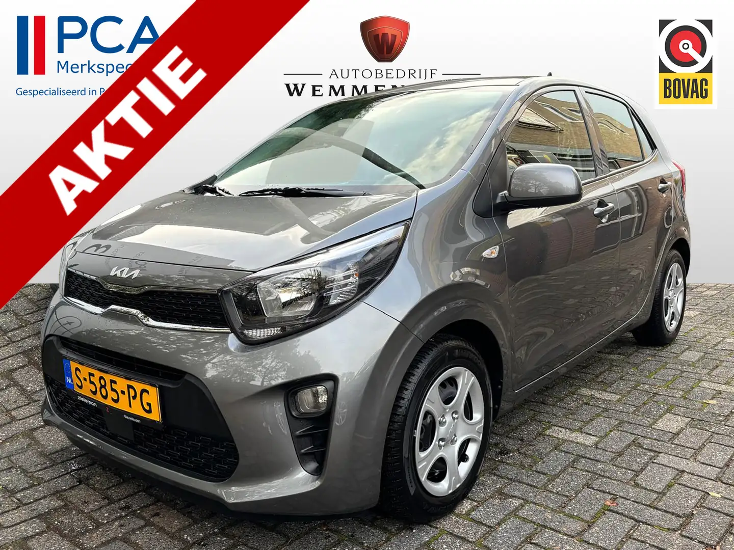 Kia Picanto 1.0 DPi ComfortLine Airco/Nieuw model/CV/Led/69000 Grau - 1
