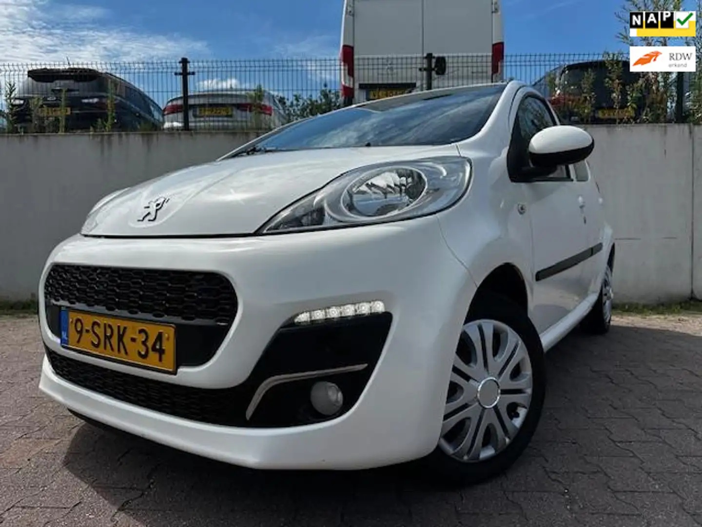 Peugeot 107 1.0 Active/AIRCO/2DE EIGENAAR/FACELIFT/81747 KM NA Wit - 1