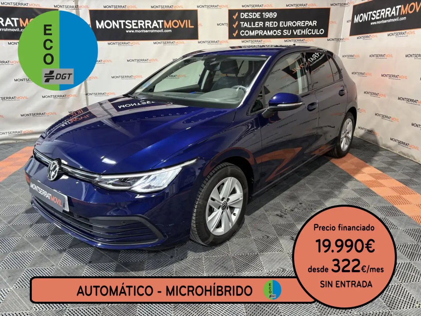 Volkswagen Golf 1.0 eTSI Life DSG 81kW Bleu - 1