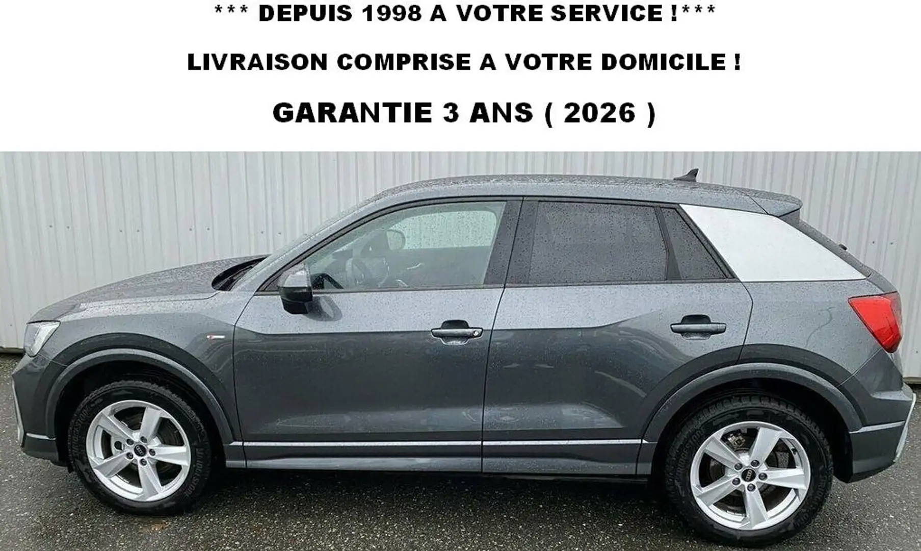 Audi Q2 35 TFSI 150 cv S-LINE S-tronic livré chez vous Gris - 1