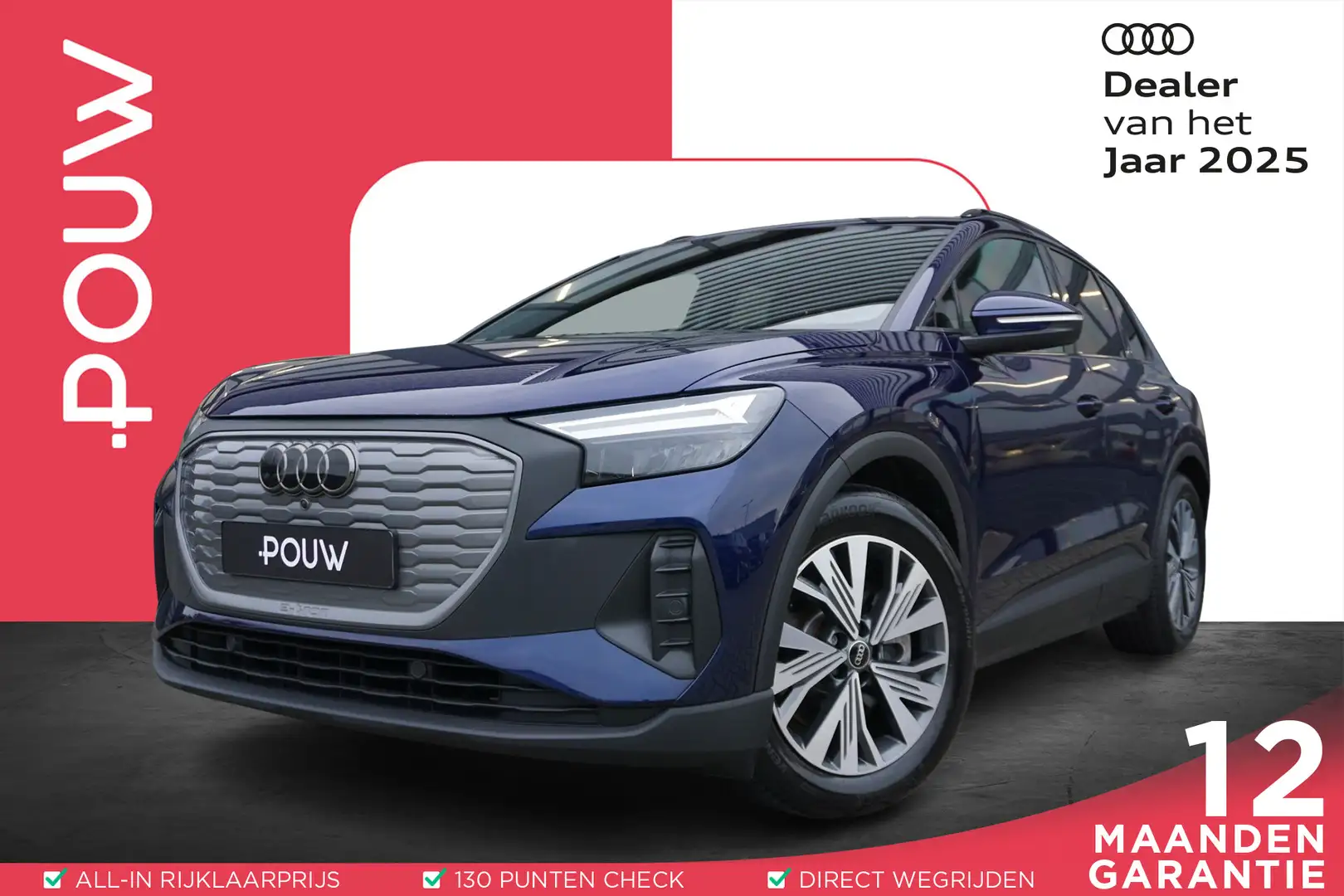 Audi Q4 e-tron 40 204pk Edition 77 kWh | SOH 98% | Warmtepomp | D Blauw - 1