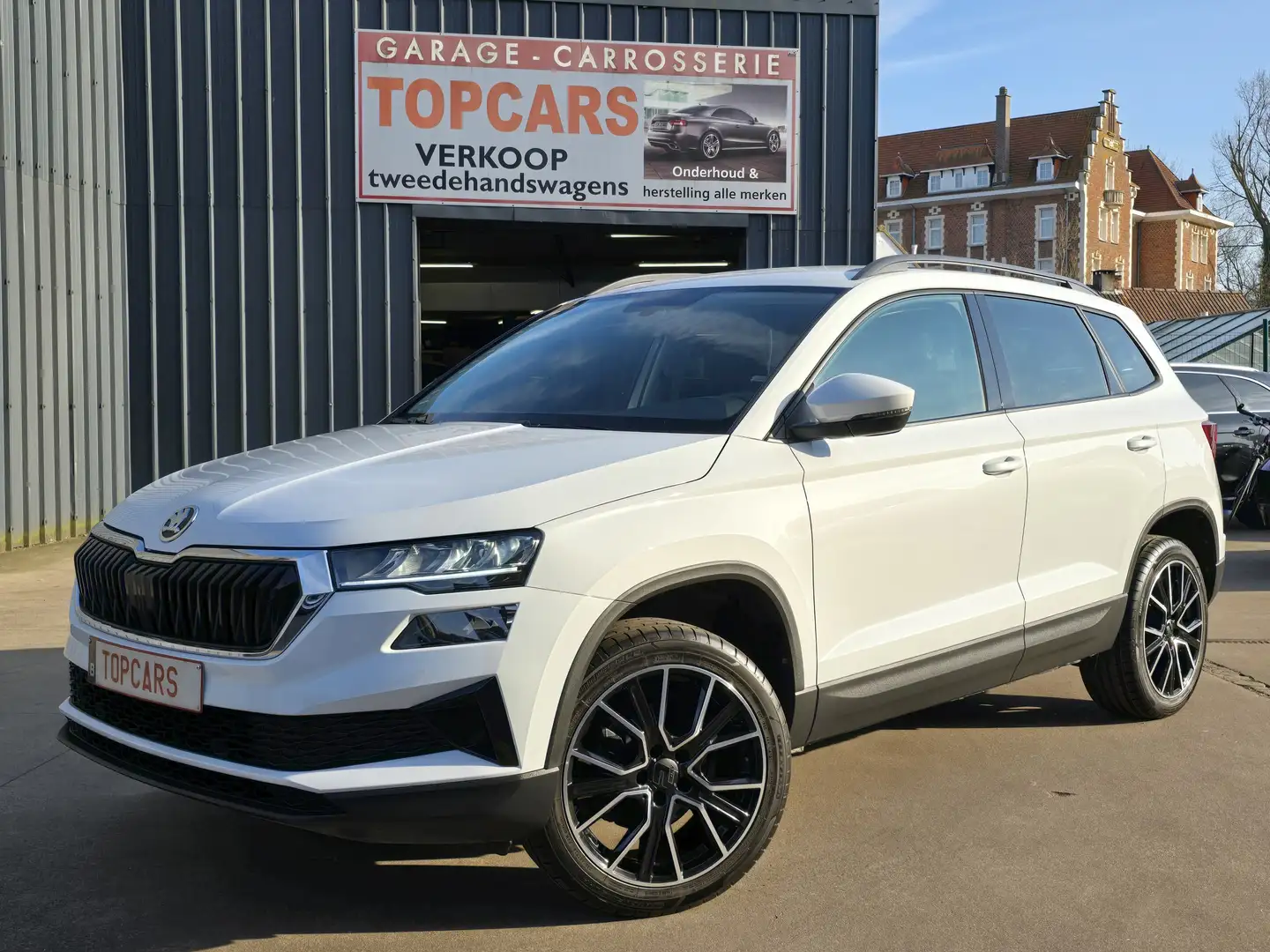 Skoda Karoq 1.0TSI Amb 2023 Eur6❕ 10 000 km❗ Keyless, apps Blanc - 1