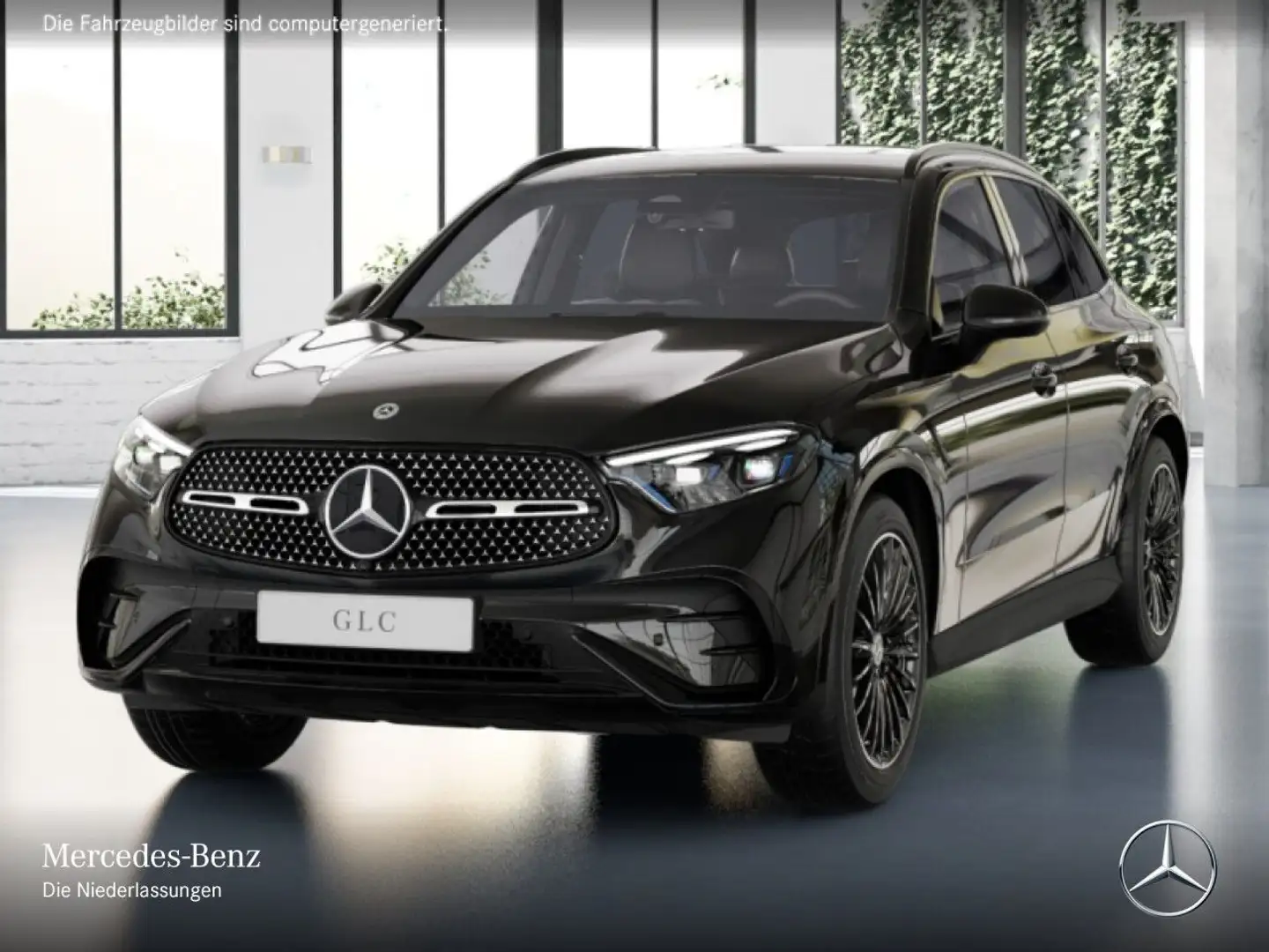 Mercedes-Benz GLC 200 4M AMG+NIGHT+AHK+KAMERA+TOTW+KEYLESS+9G Negro - 2