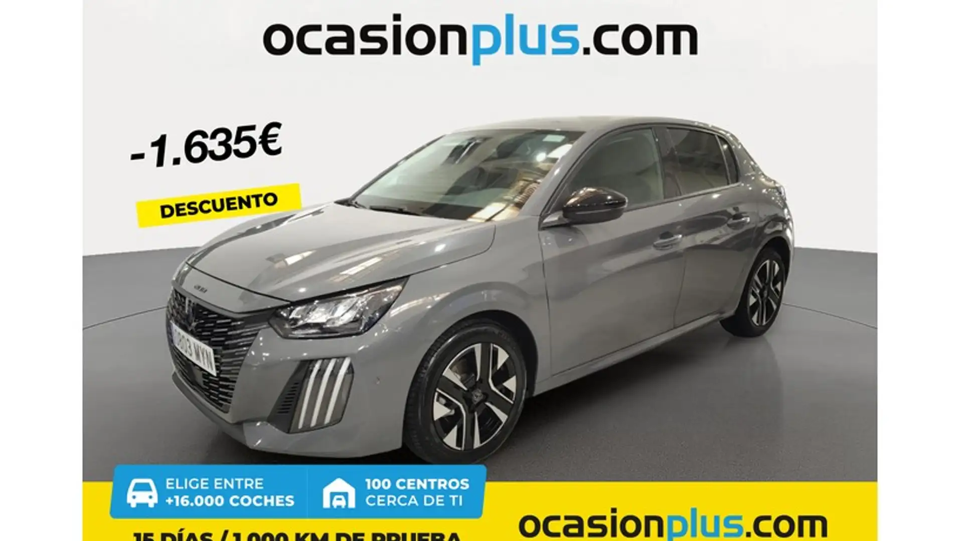 Peugeot 208 1.2 Puretech S&S Allure 100 Gris - 1