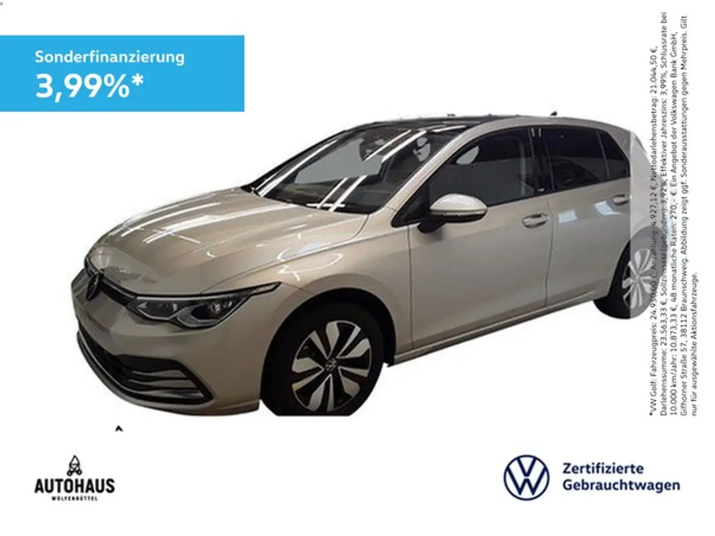 Volkswagen Golf VIII Move 1.0 TSI ACC KAMERA IQ NAV PANO Silber - 1