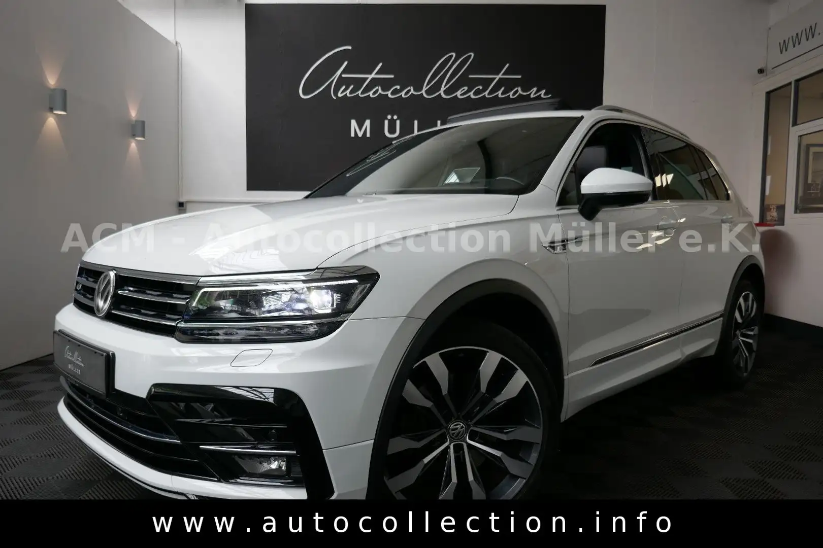 Volkswagen Tiguan R-Line 4Motion*Virtuell*Pano*AHK*Navi*LED Blanc - 1