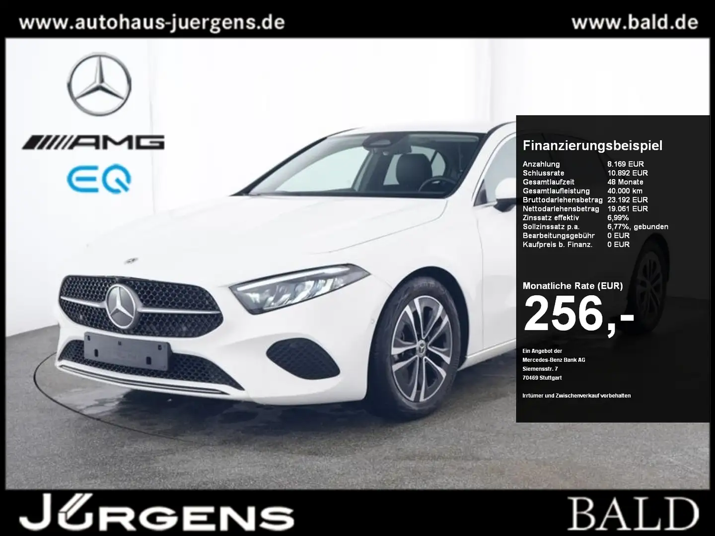 Mercedes-Benz A 200 Progressive/LED/Kamera/Winter/Mopf/SHZ/17" Weiß - 1