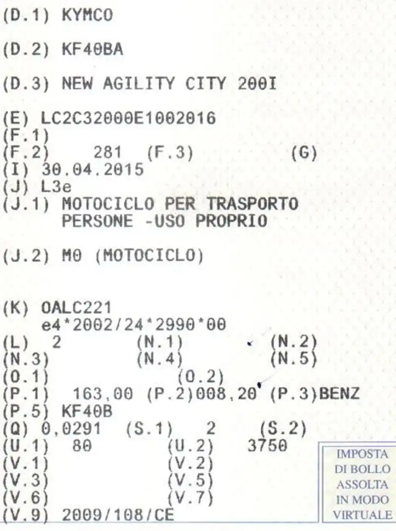 Kymco Agility 200 Bianco - 2