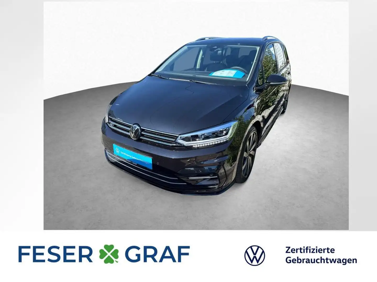 Volkswagen Touran 1.5 TSI R-LINE DSG NAVI LED KAM ACC SHZ Schwarz - 1