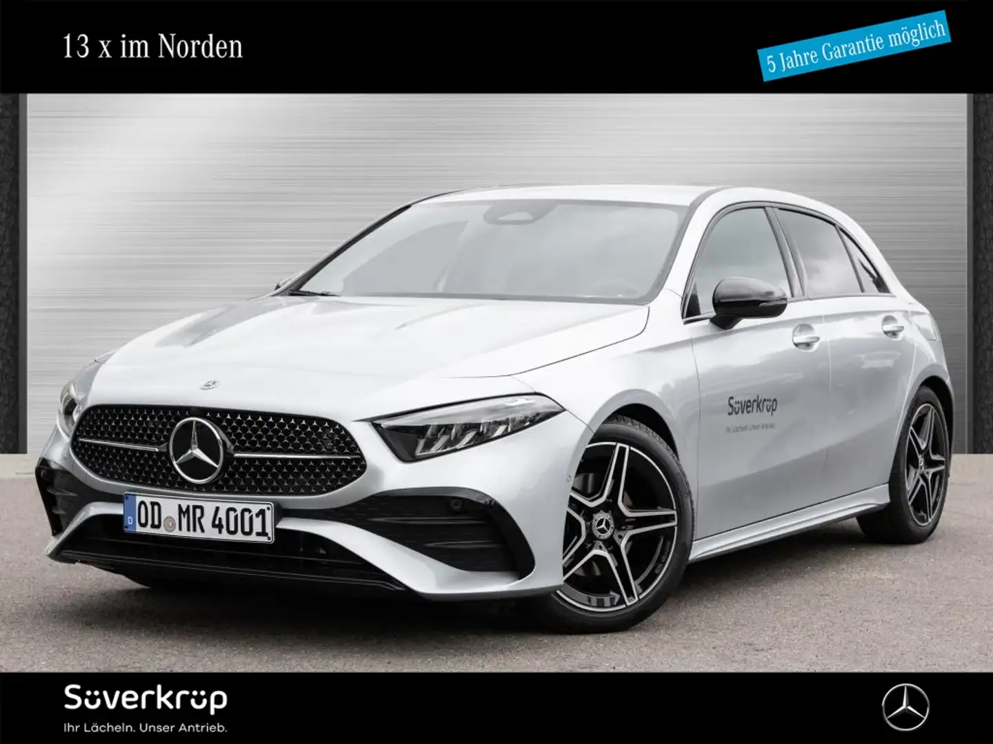 Mercedes-Benz A 180 Kompakt AMG NIGHT DISTR KAMERA SPUR AHK Silber - 1