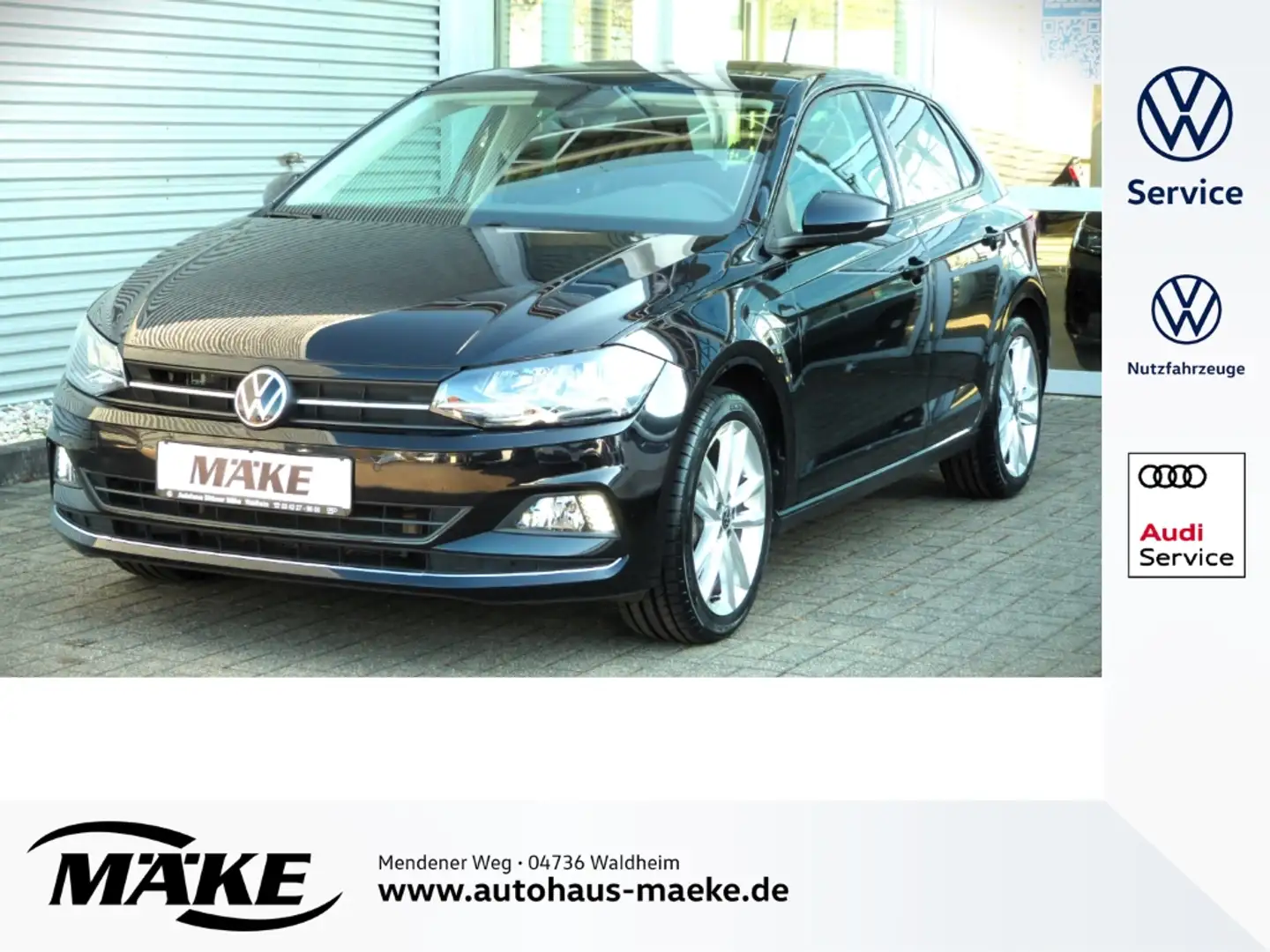 Volkswagen Polo 1,0 TSI, Highline, Sportfahrwerk, DAB+,Navi, Kamer Schwarz - 1
