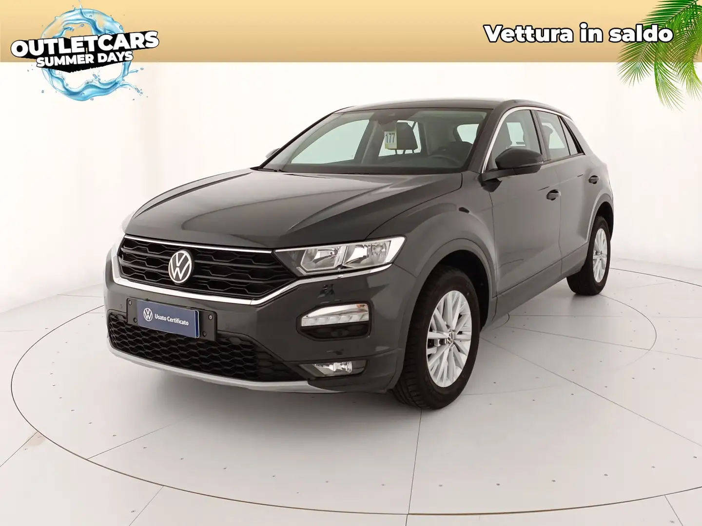 Volkswagen T-Roc 1.0 tsi style 110cv Grijs - 1