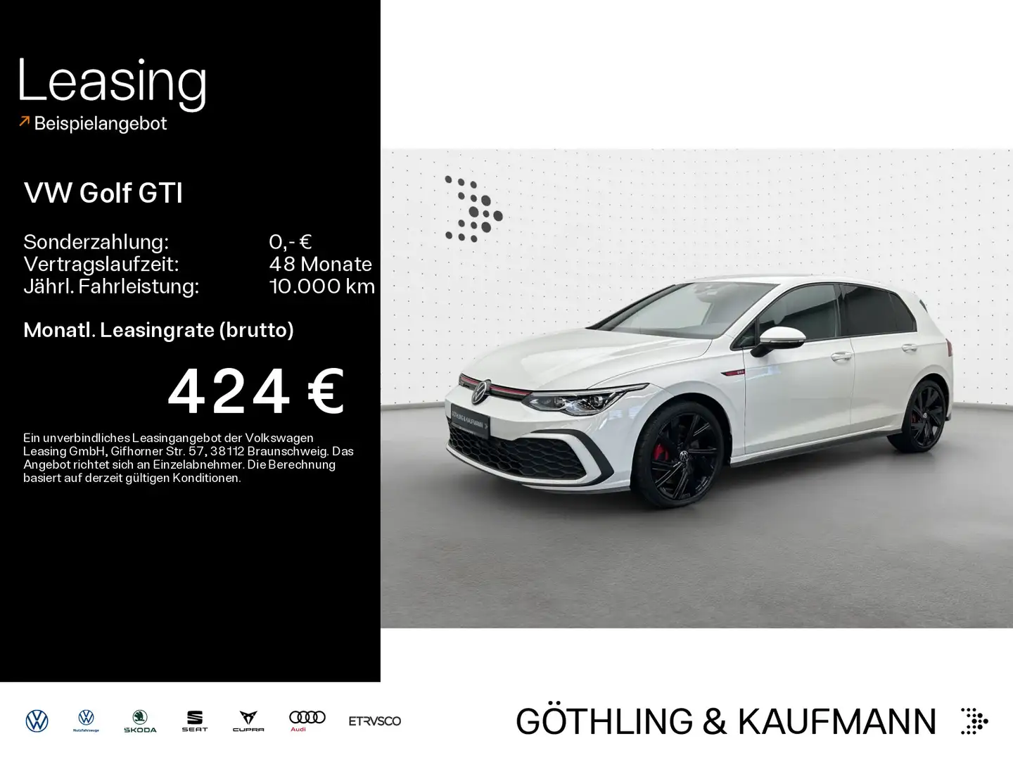 Volkswagen Golf GTI 2.0 TSI DSG*LED*Navi*AHK*18Zoll*Keyless Weiß - 1