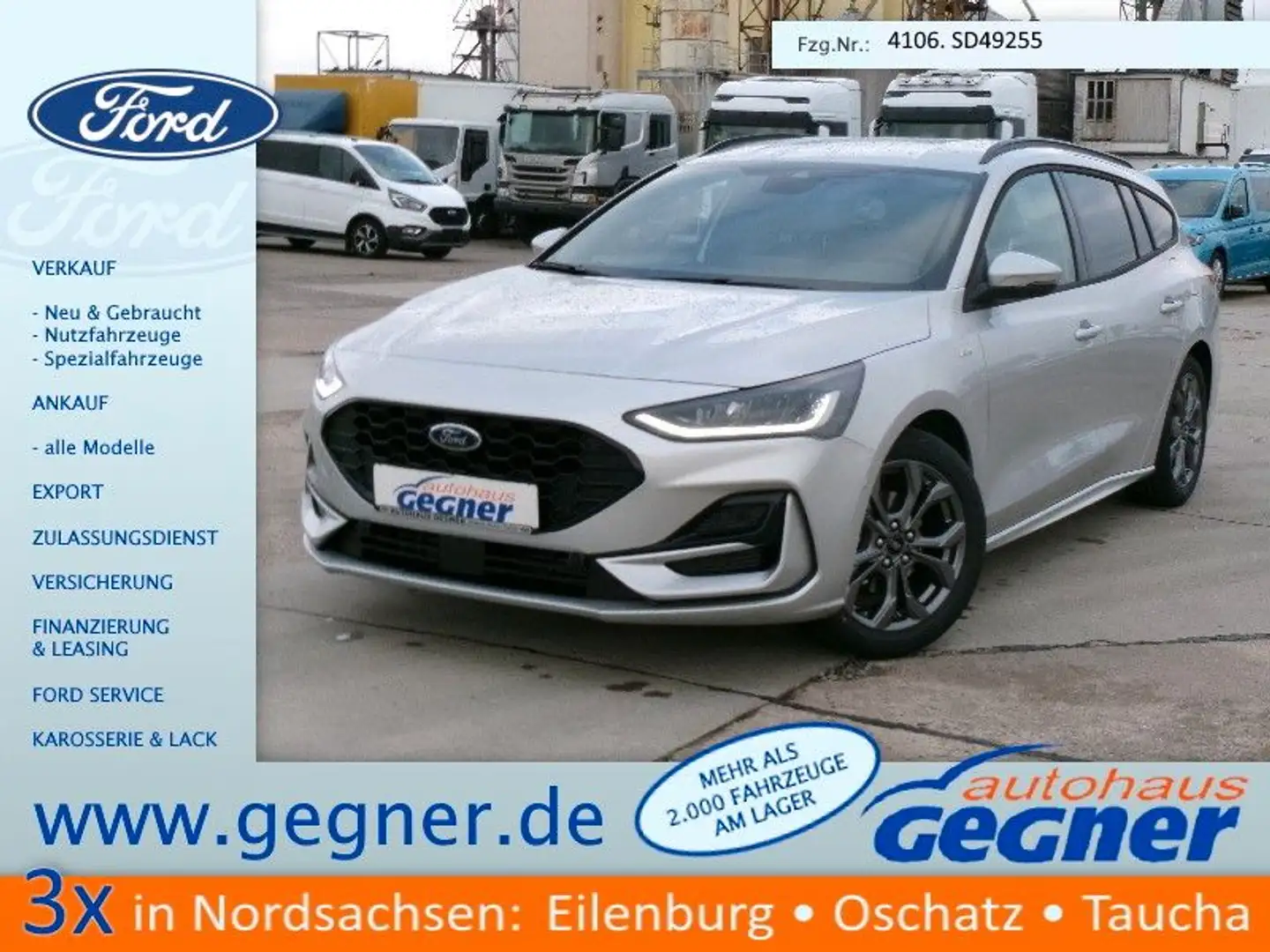 Ford Focus ST-Line X Turnier 114kW ParkAss iACC Kam Silber - 1