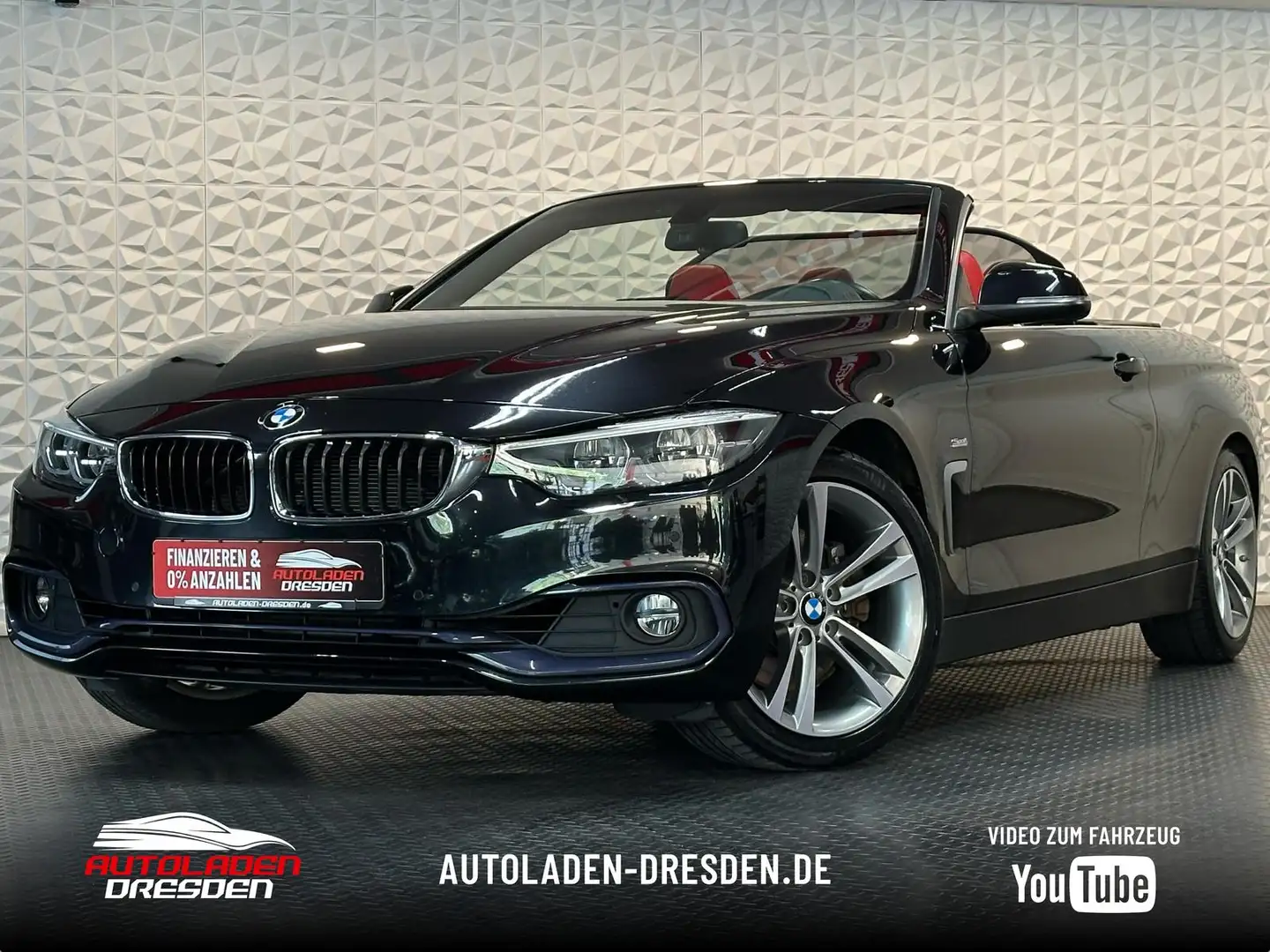BMW 430 d SportLine Cabrio LED#SHZ#TEMPO#NAVI#TÜV NEU Negro - 1