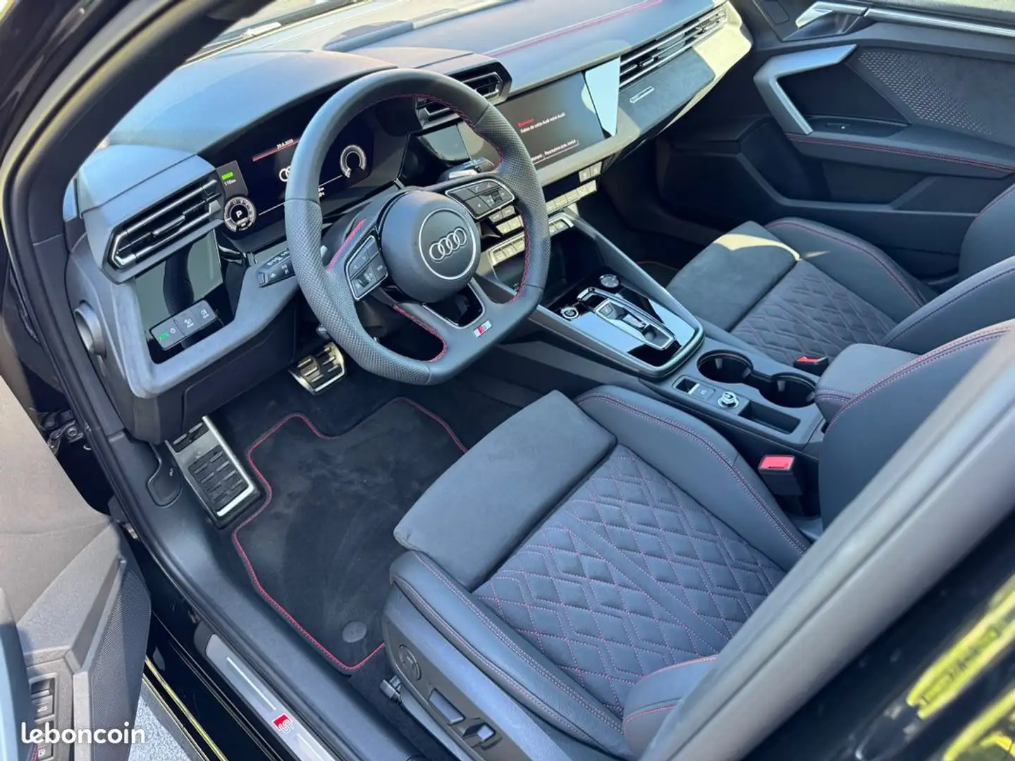 Audi A3 45TFSI e 272 SLINE STRONIC 6 TOIT OUVRANT SIEGES S Noir - 2