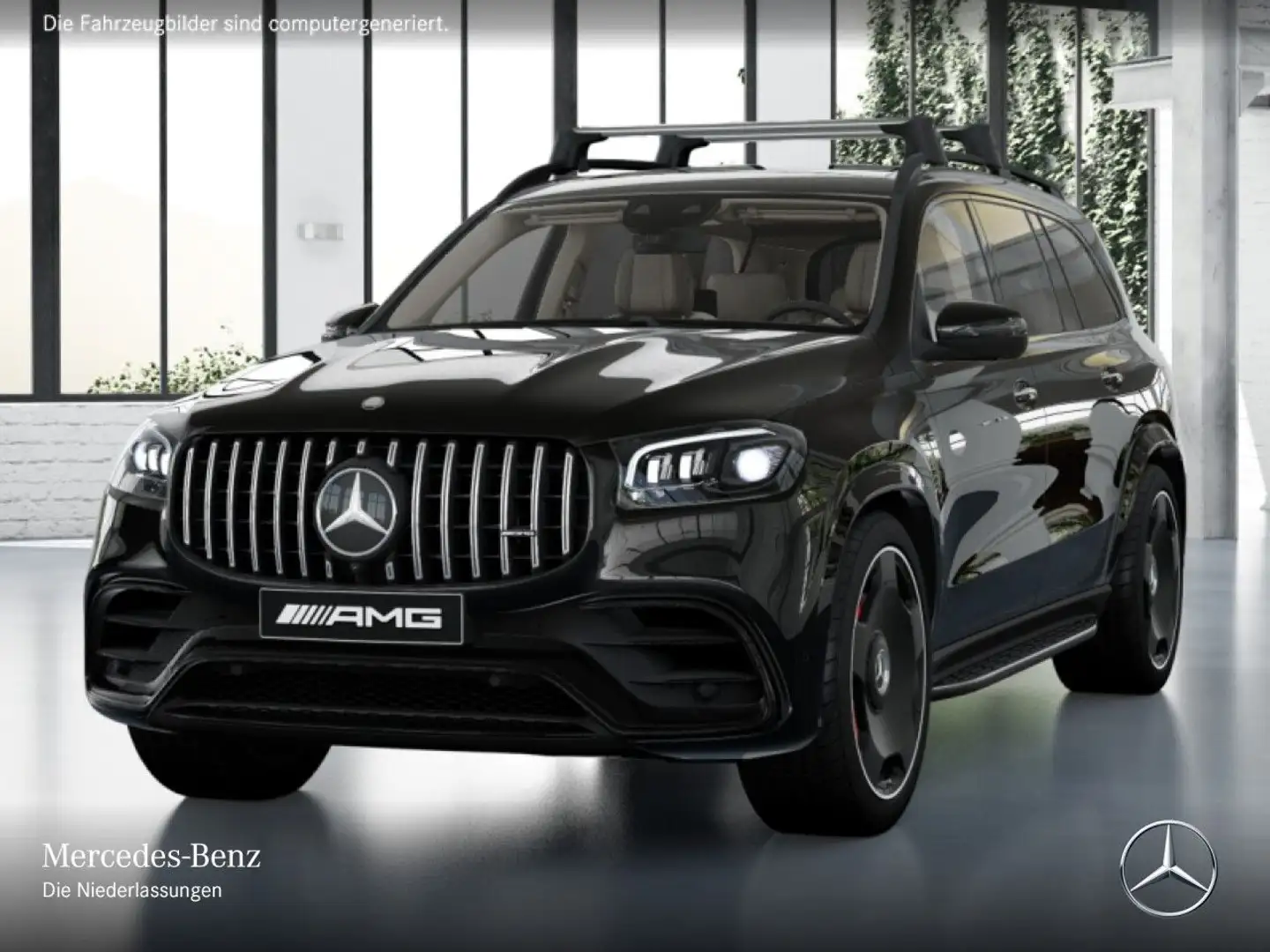 Mercedes-Benz GLS 63 AMG GLS 63 4M NIGHT+PANO+360+AHK+MULTIBEAM+STHZG+HUD Schwarz - 2