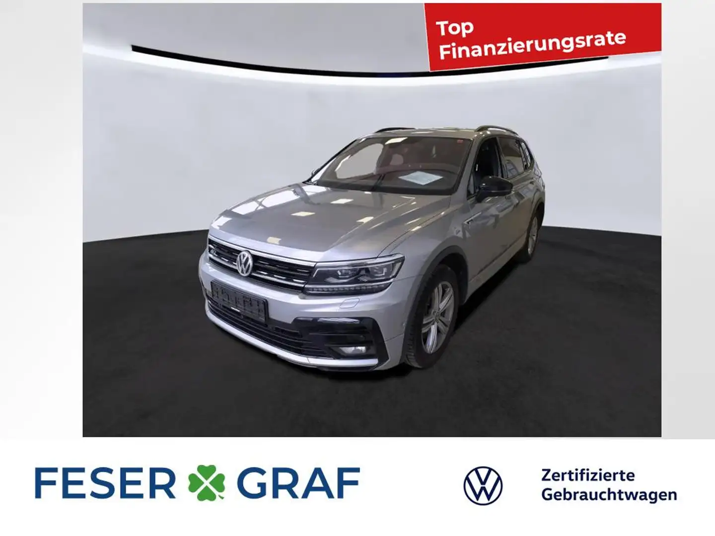 Volkswagen Tiguan Allspace Highline 2.0 TDI 4-MOTION 7-DSG NAVI PANO STANDHEI Silber - 1