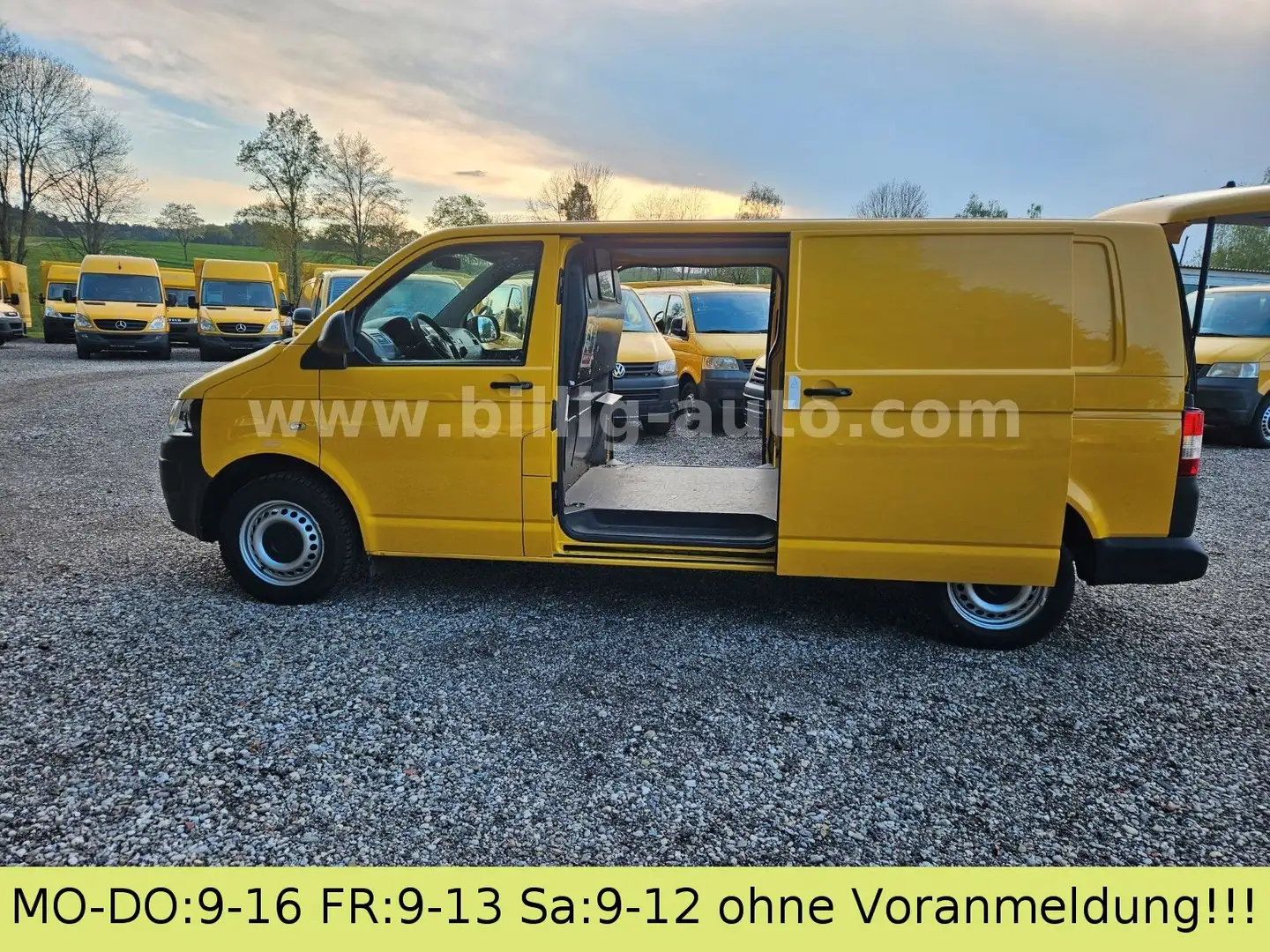Volkswagen T5 Transporter Langer Radstand MAXI 2xSchiebetür Gelb - 2
