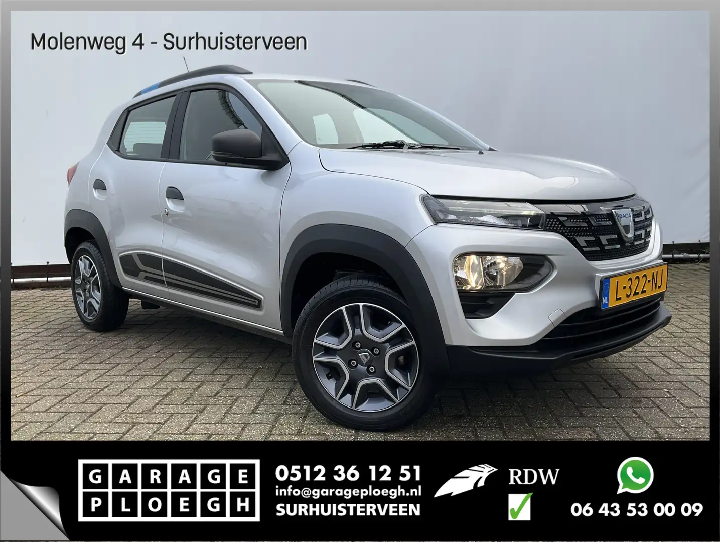 Dacia Spring Business 27 kWh Leer Camera Navigatie 1Eig Gris - 1