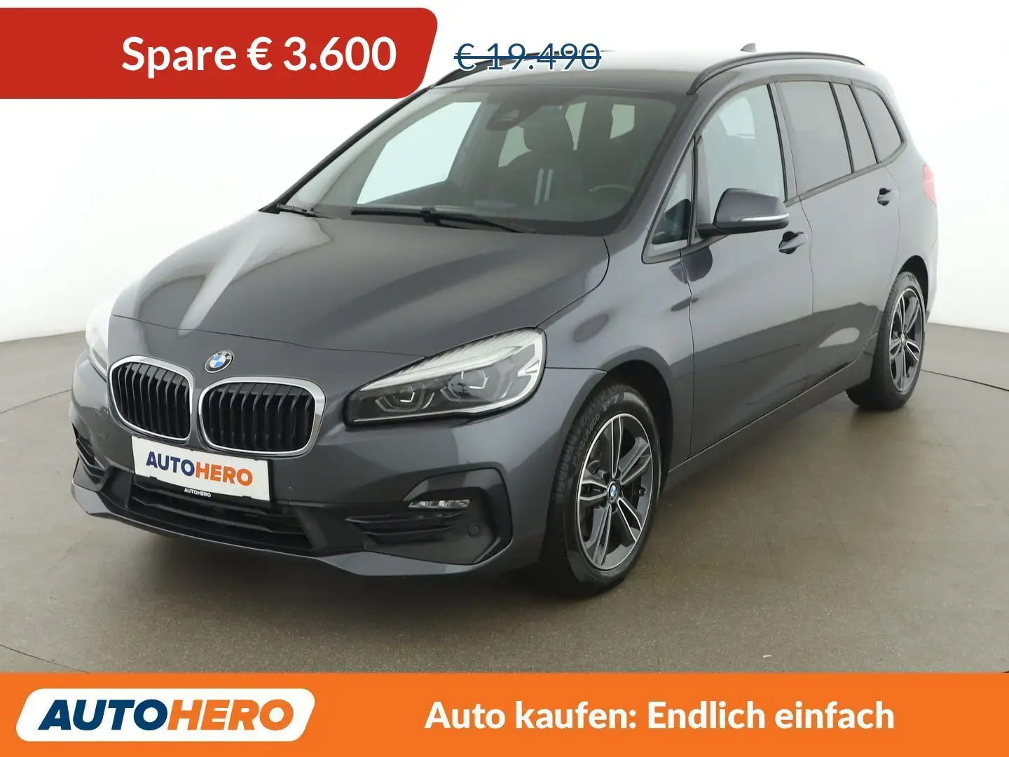BMW 216 216d Gran Tourer Sport Line Aut. *LED*CAM*NAVI* Gris - 1