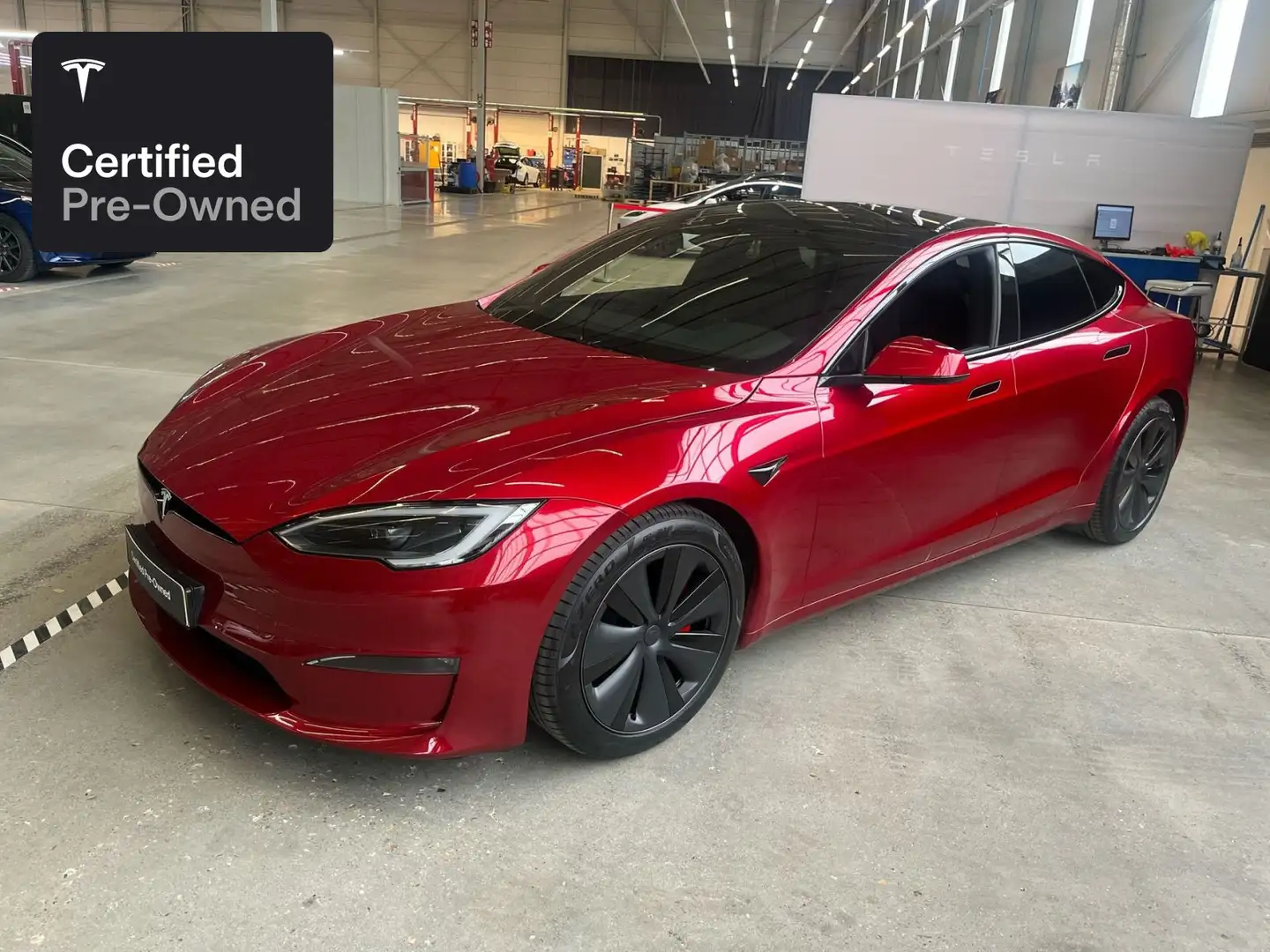 Tesla Model S Plaid "Certified Pre-Owned" Rouge - 1