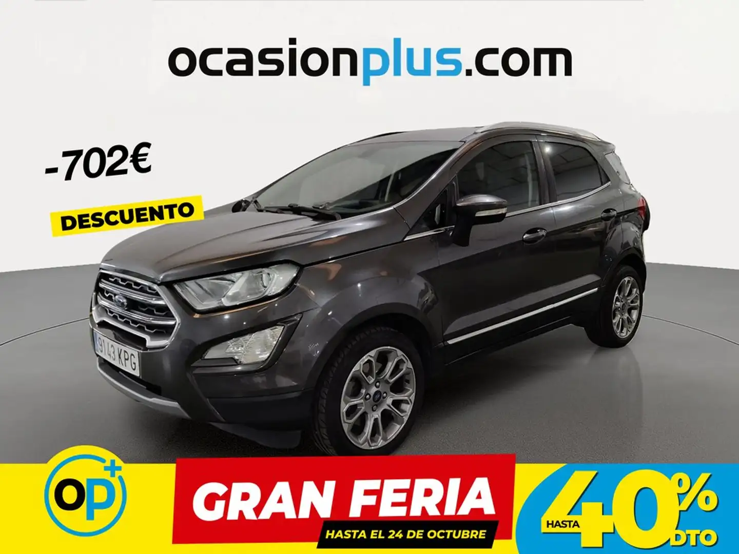 Ford EcoSport 1.0 EcoBoost Titanium 100 Gris - 1