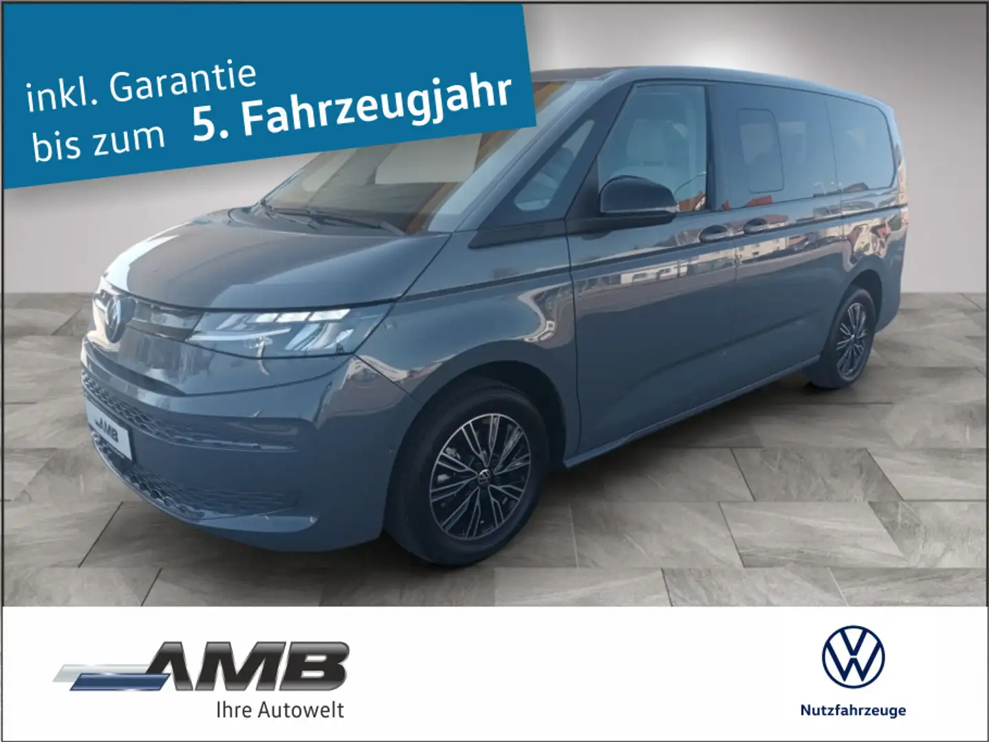 Volkswagen T7 Multivan 2.0 TDI LÜ Lang/AHK/Standhzg/02.2030Gar Grau - 1