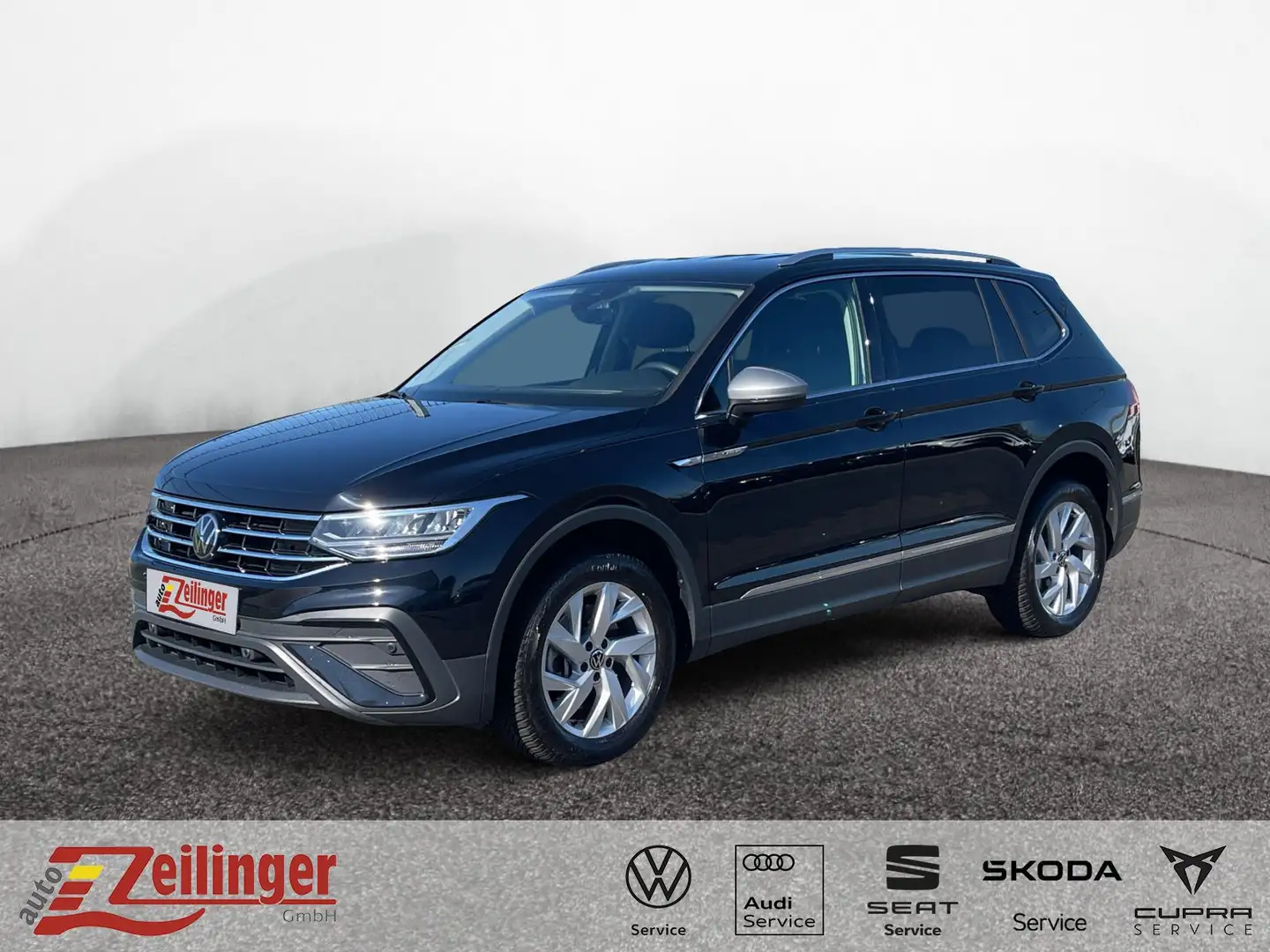 Volkswagen Tiguan Allspace Life 4Mo TSI DSG|7-S|AHK|eHECK Schwarz - 1