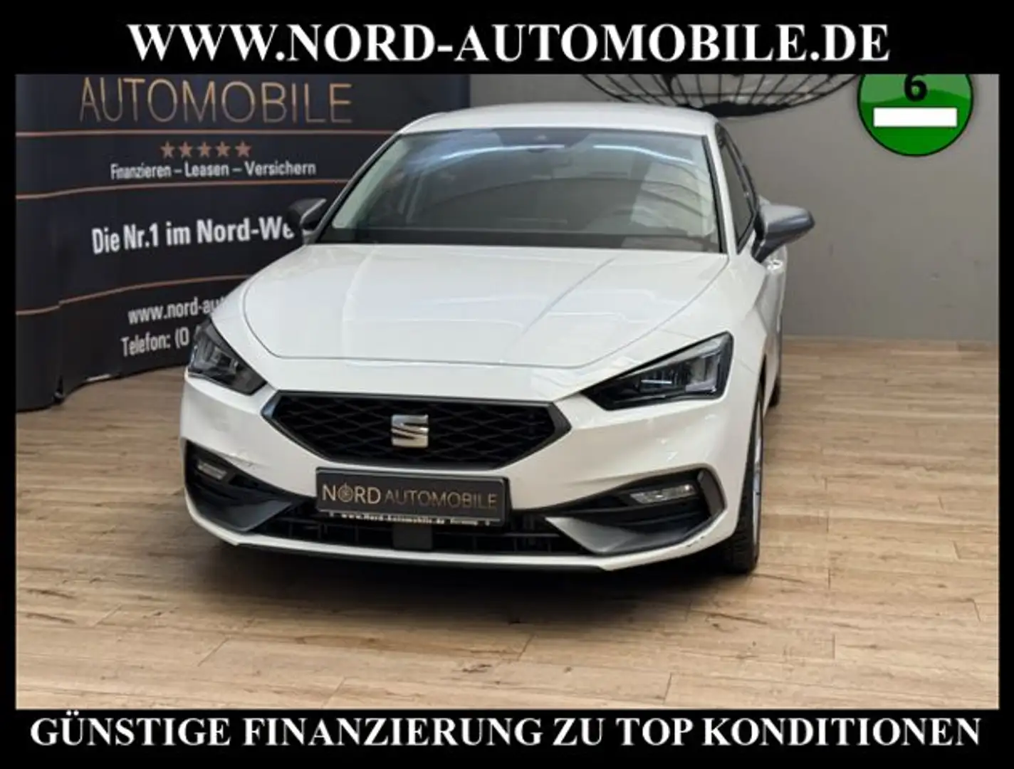 SEAT Leon FR-Line 1.4 TSI e-HYBRID DSG Kamera/Virt.Co FR Weiß - 1