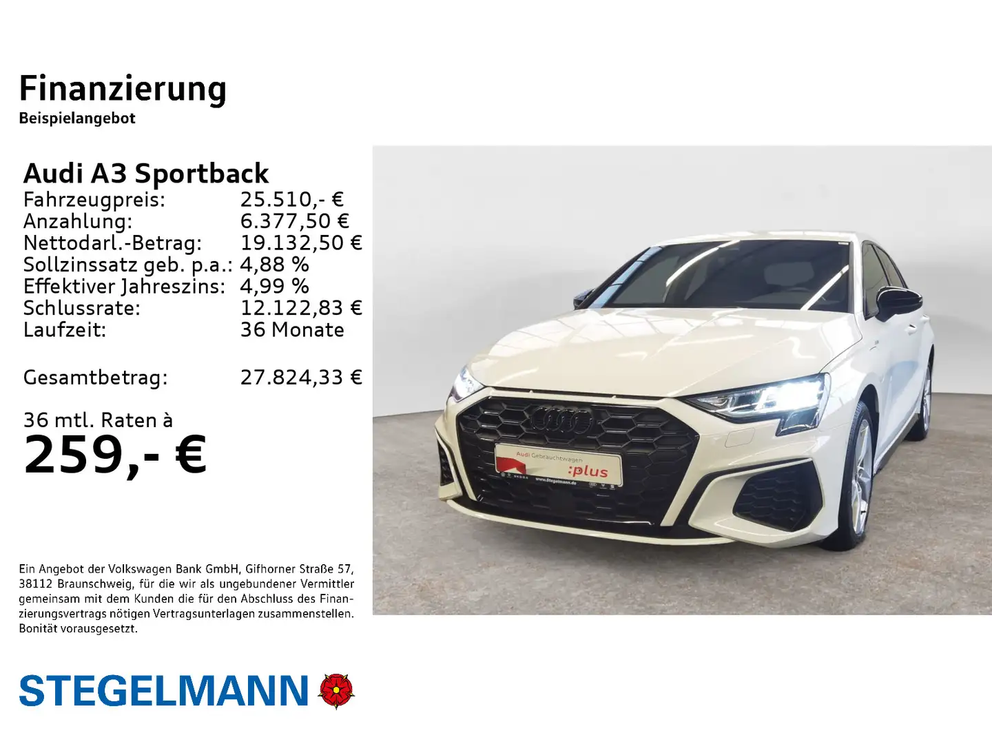 Audi A3 45 TFSIe S-tronic S-Line *LED*ACC*N Weiß - 2