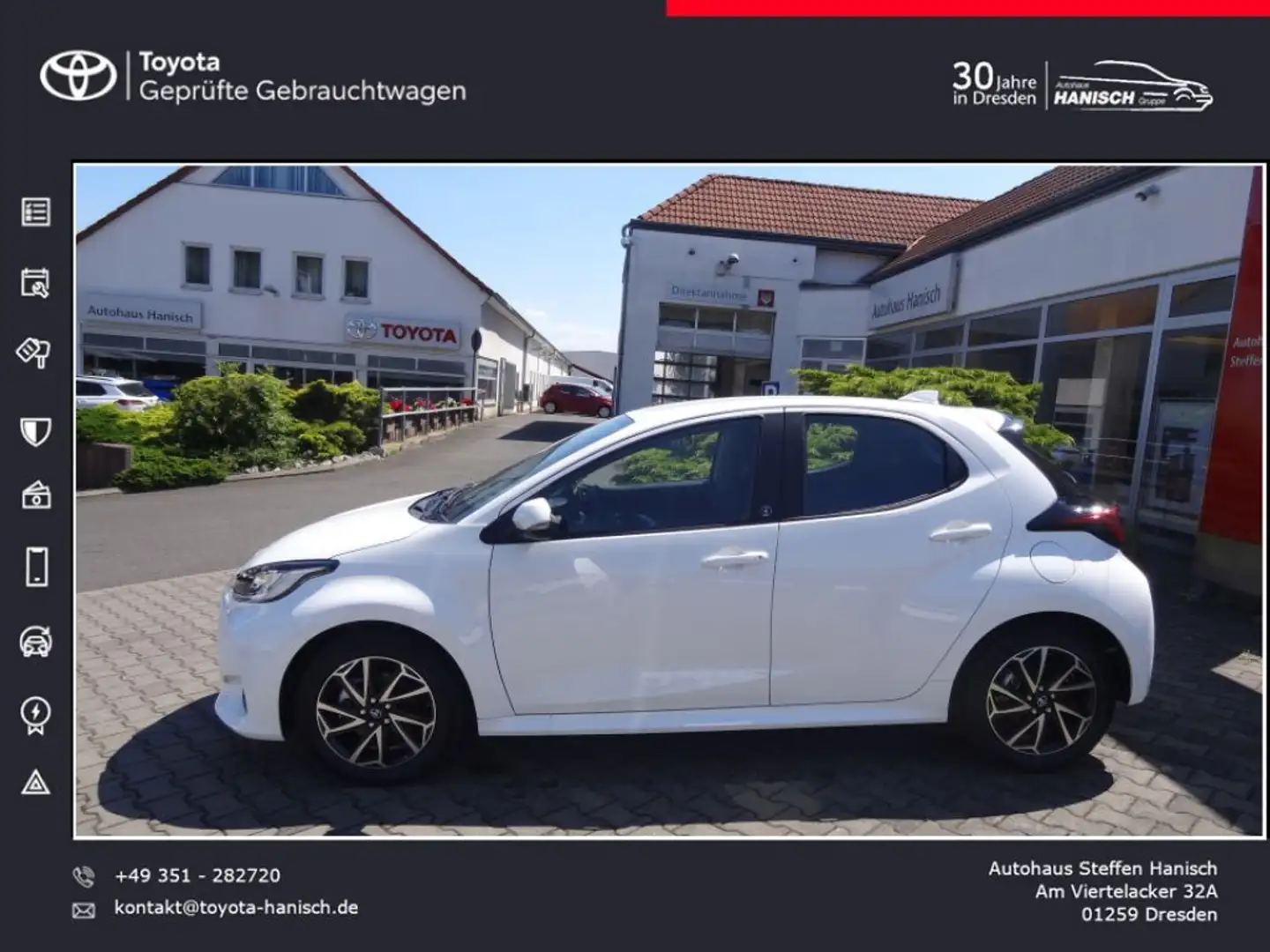 Toyota Yaris Hybrid 1.5 VVT-i Team Deutschland Weiß - 1