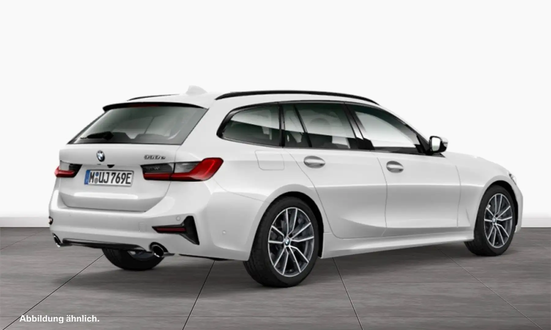BMW 330 e Touring Blanc - 2