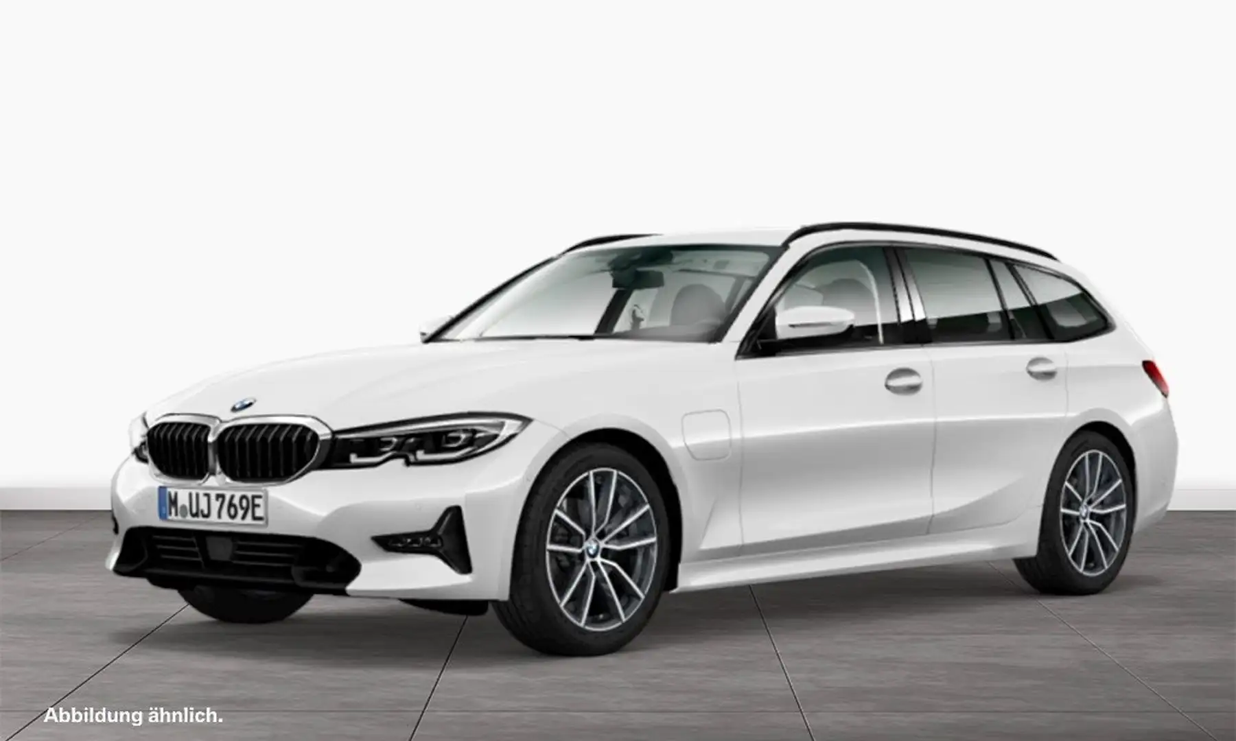 BMW 330 e Touring Blanc - 1