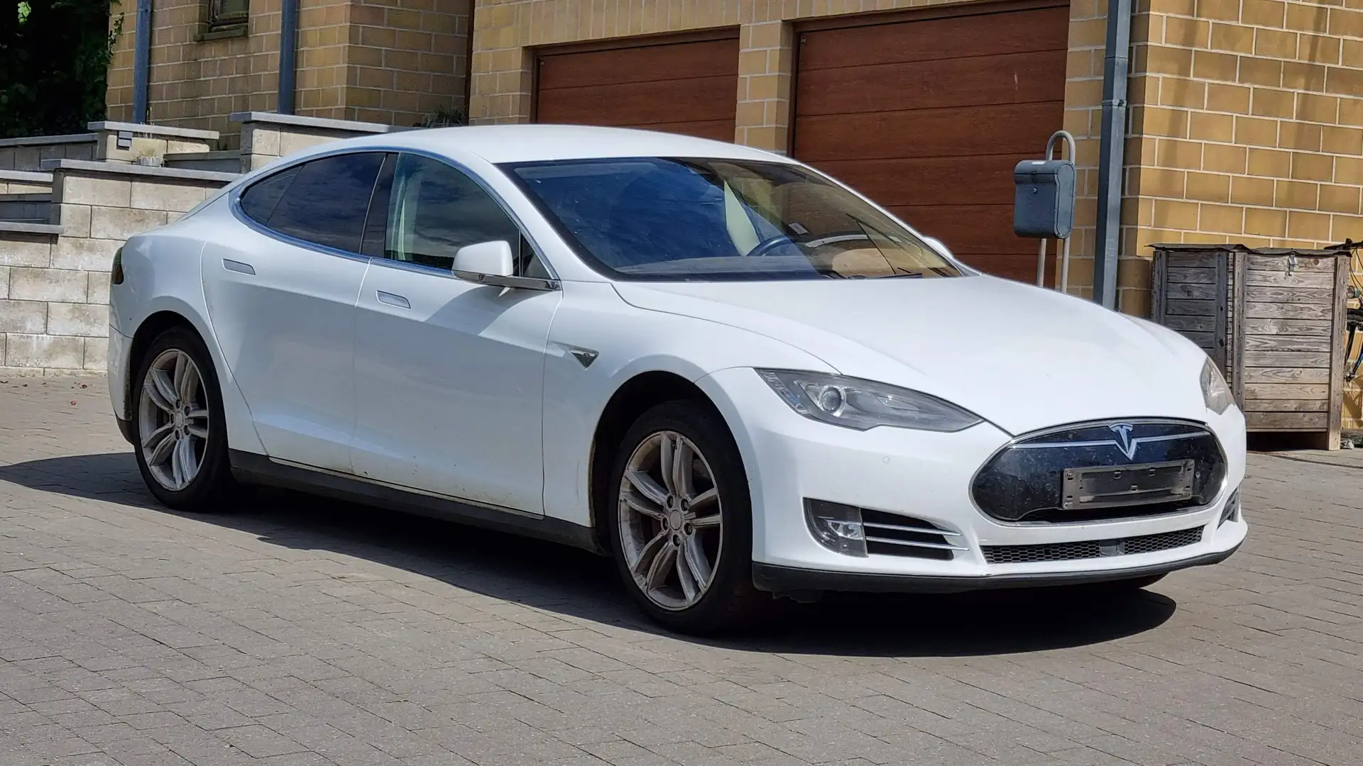 Tesla Model S Model S 85 kWh Blanc - 1